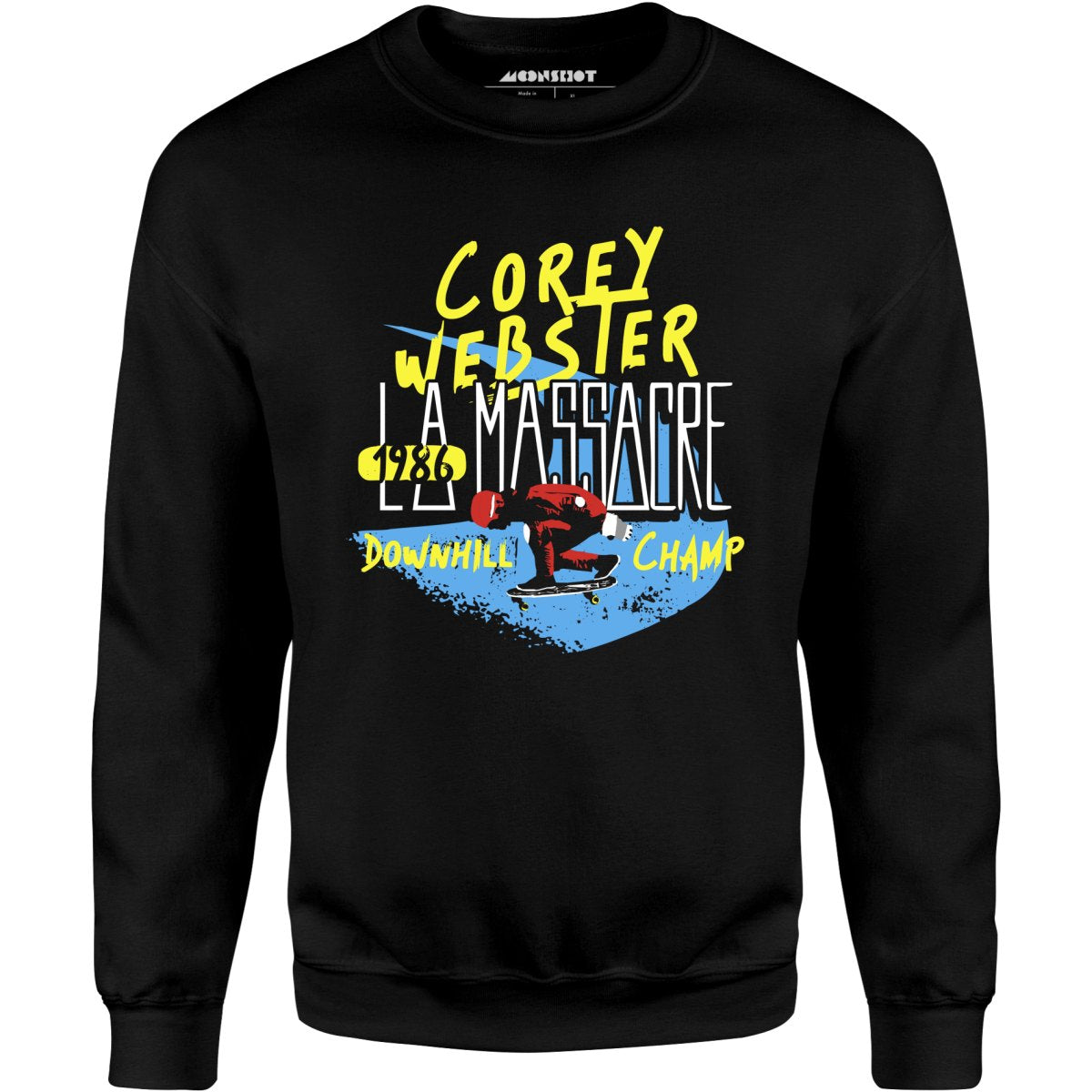 Corey Webster 1986 LA Massacre Downhill Champ - Unisex Sweatshirt