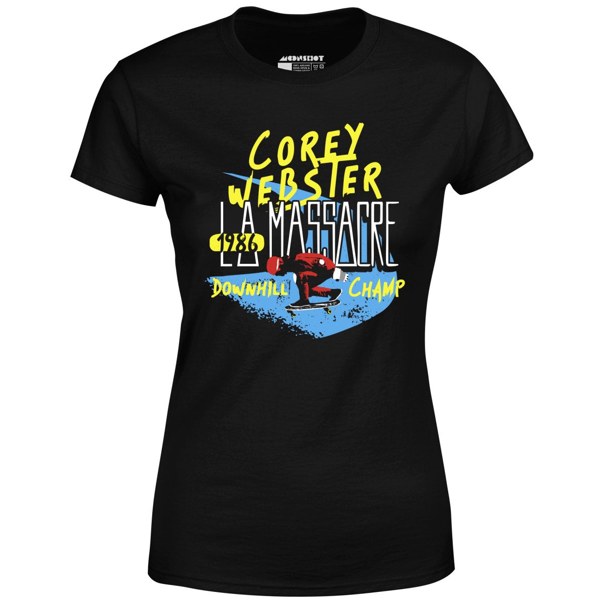 Corey Webster 1986 LA Massacre Downhill Champ - Women's T-Shirt