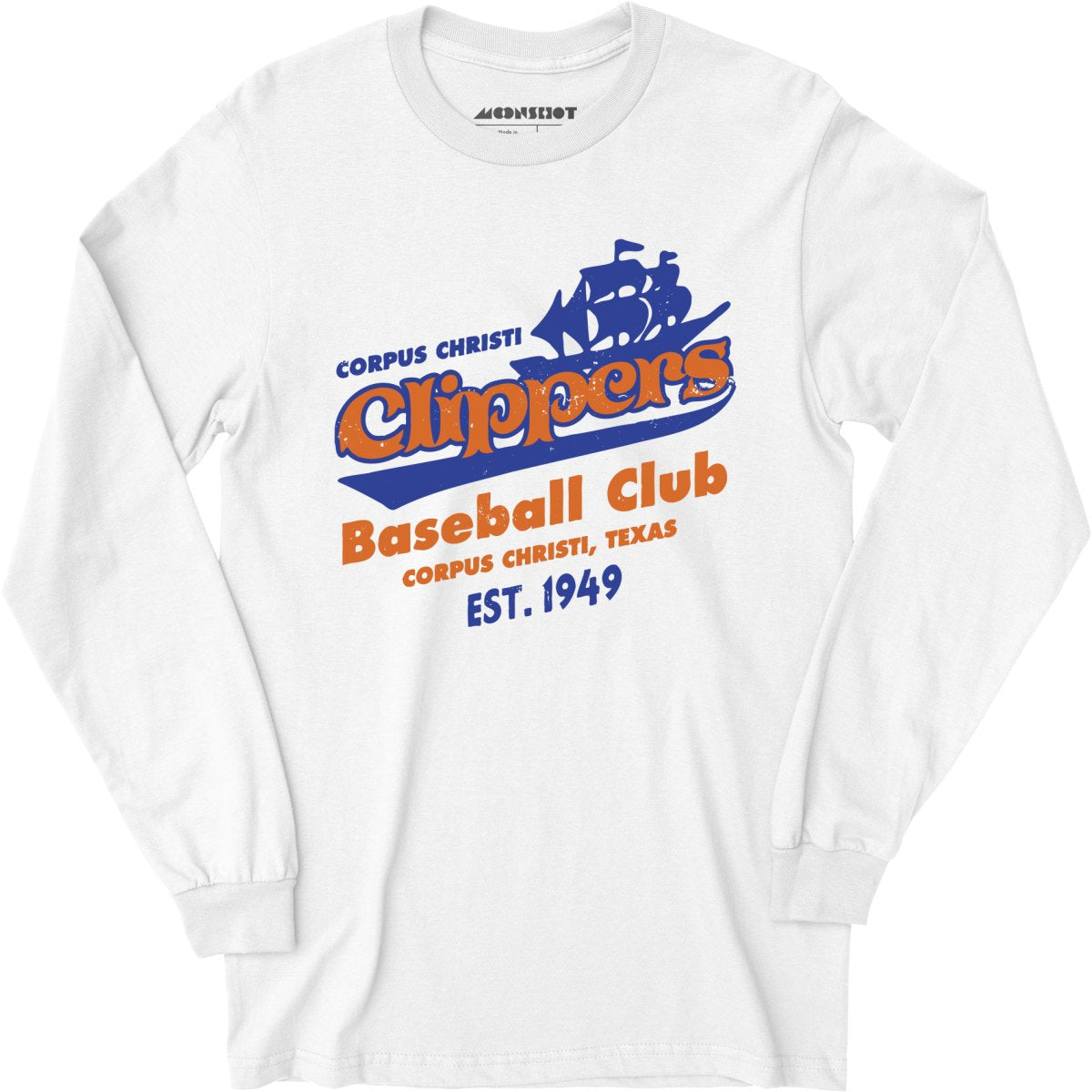 Corpus Christi Clippers - Texas - Vintage Defunct Baseball Teams - Long Sleeve T-Shirt