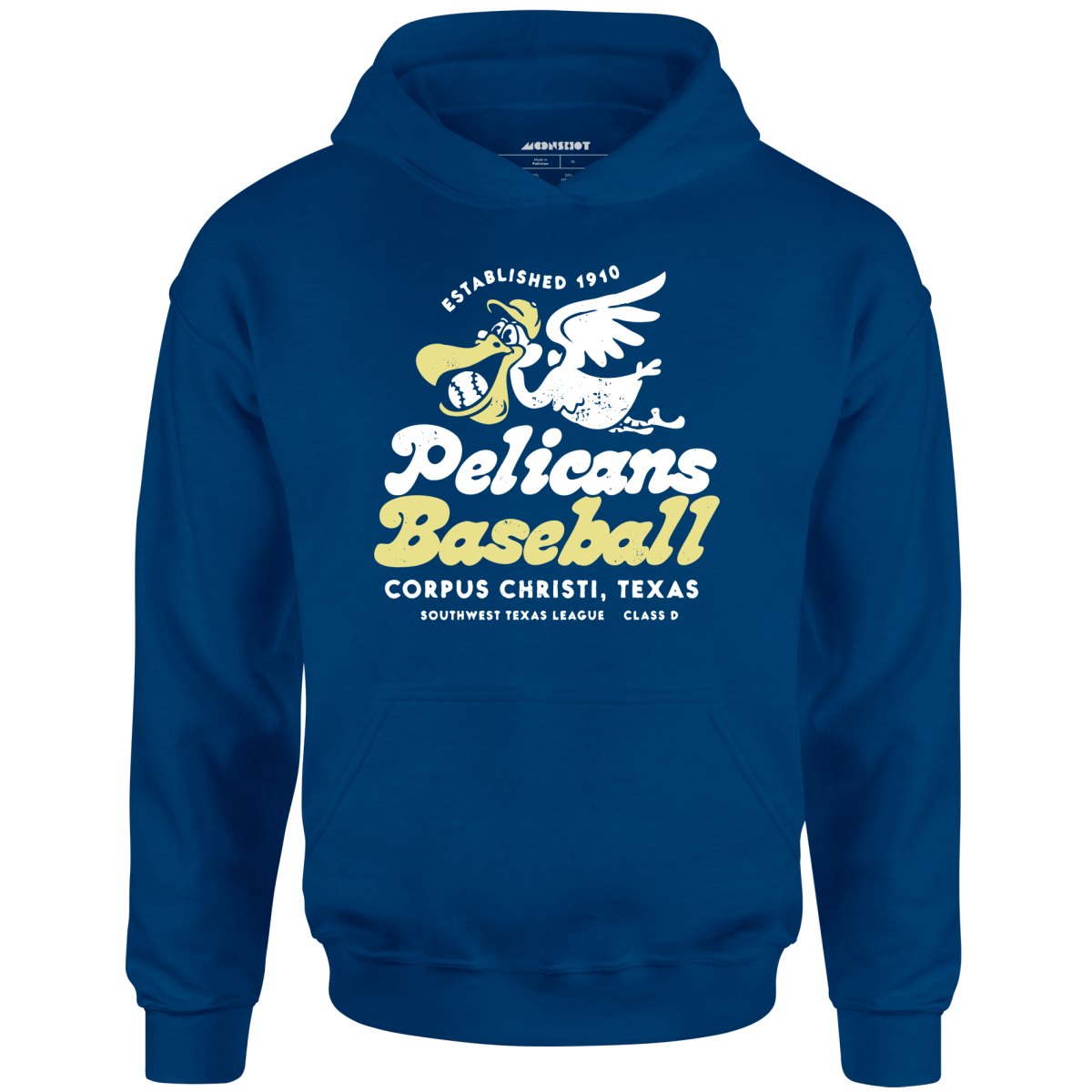 Corpus Christi Pelicans - Texas - Vintage Defunct Baseball Teams - Unisex Hoodie