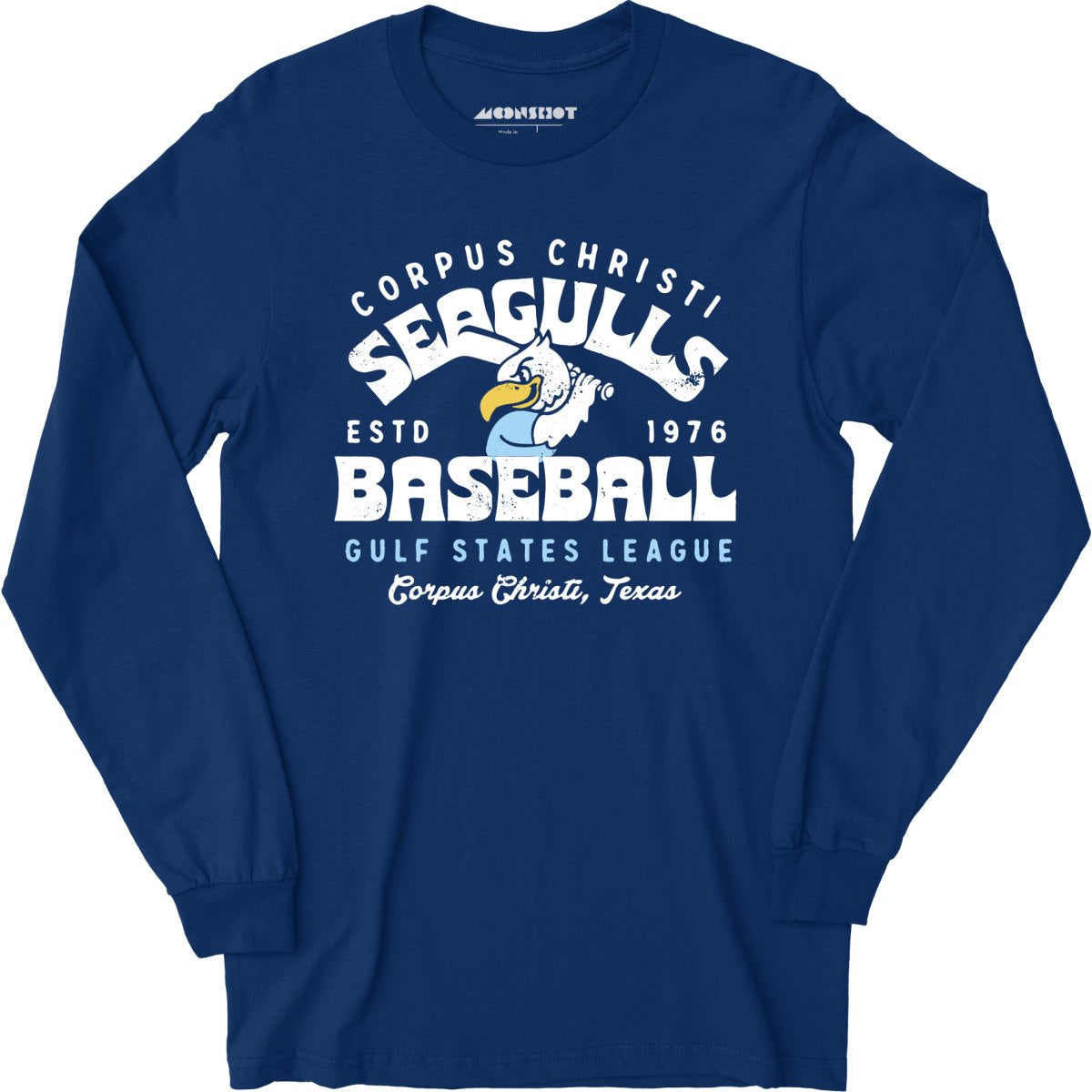 Corpus Christi Seagulls - Texas - Vintage Defunct Baseball Teams - Long Sleeve T-Shirt
