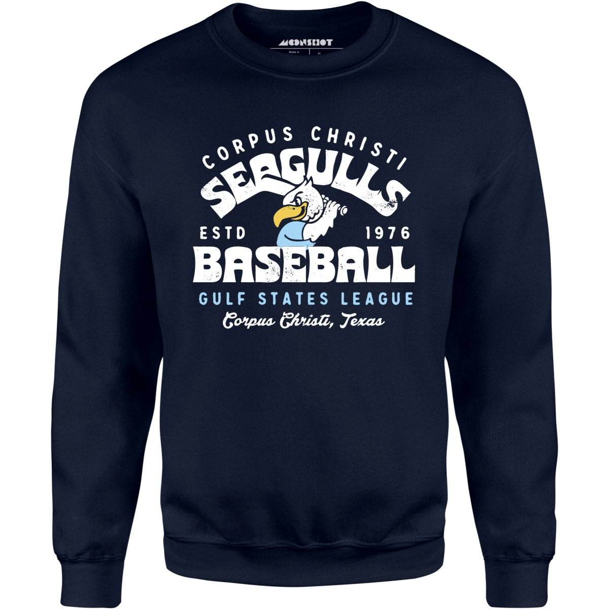 Corpus Christi Seagulls - Texas - Vintage Defunct Baseball Teams - Unisex Sweatshirt