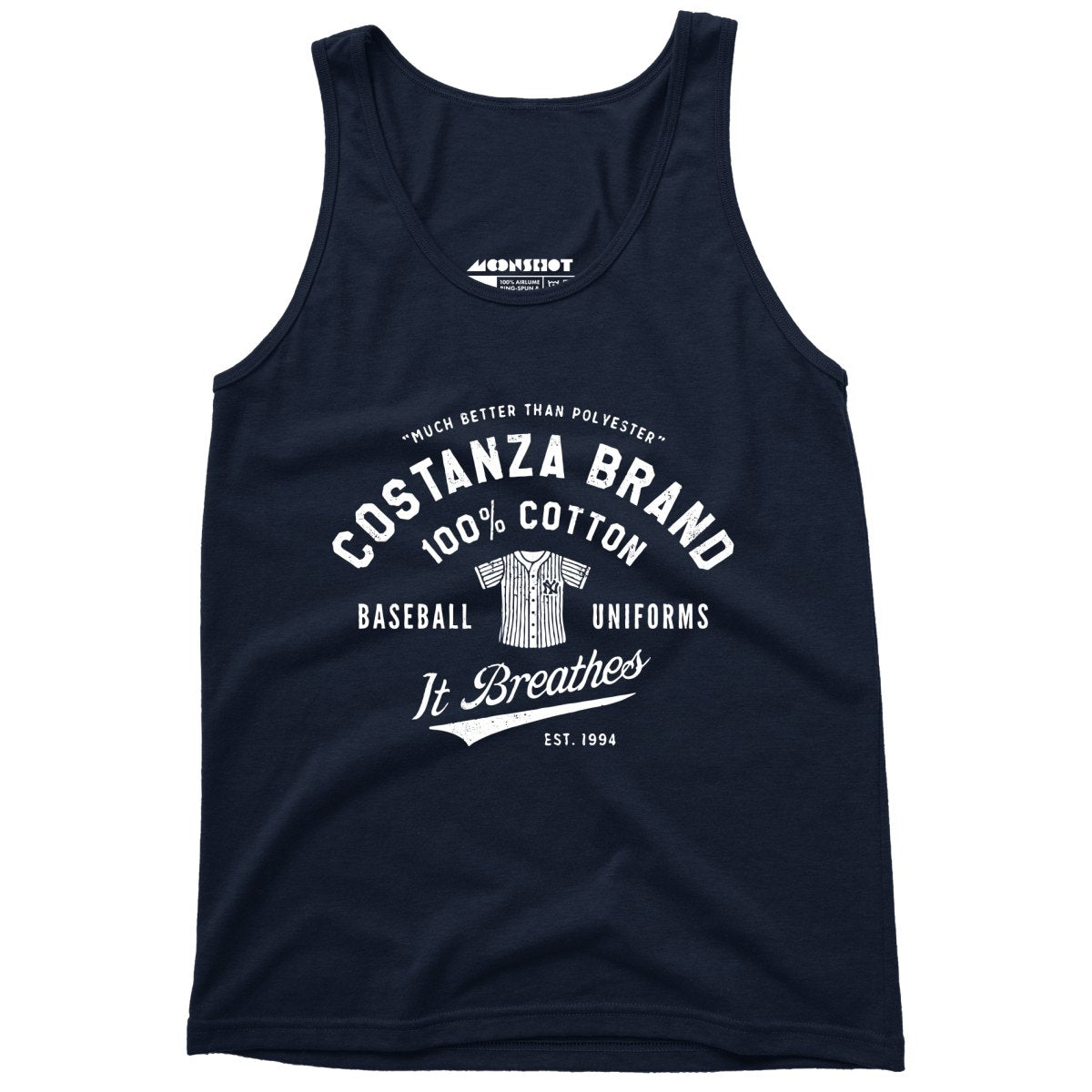 Costanza Brand Cotton Baseball Uniforms - Unisex Tank Top