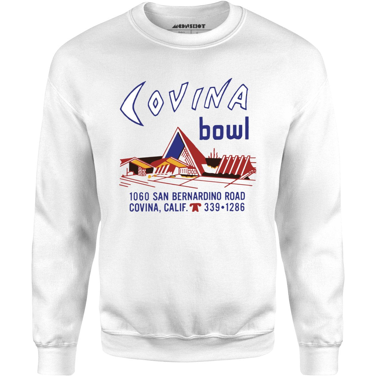 Covina Bowl - Covina, CA - Vintage Bowling Alley - Unisex Sweatshirt