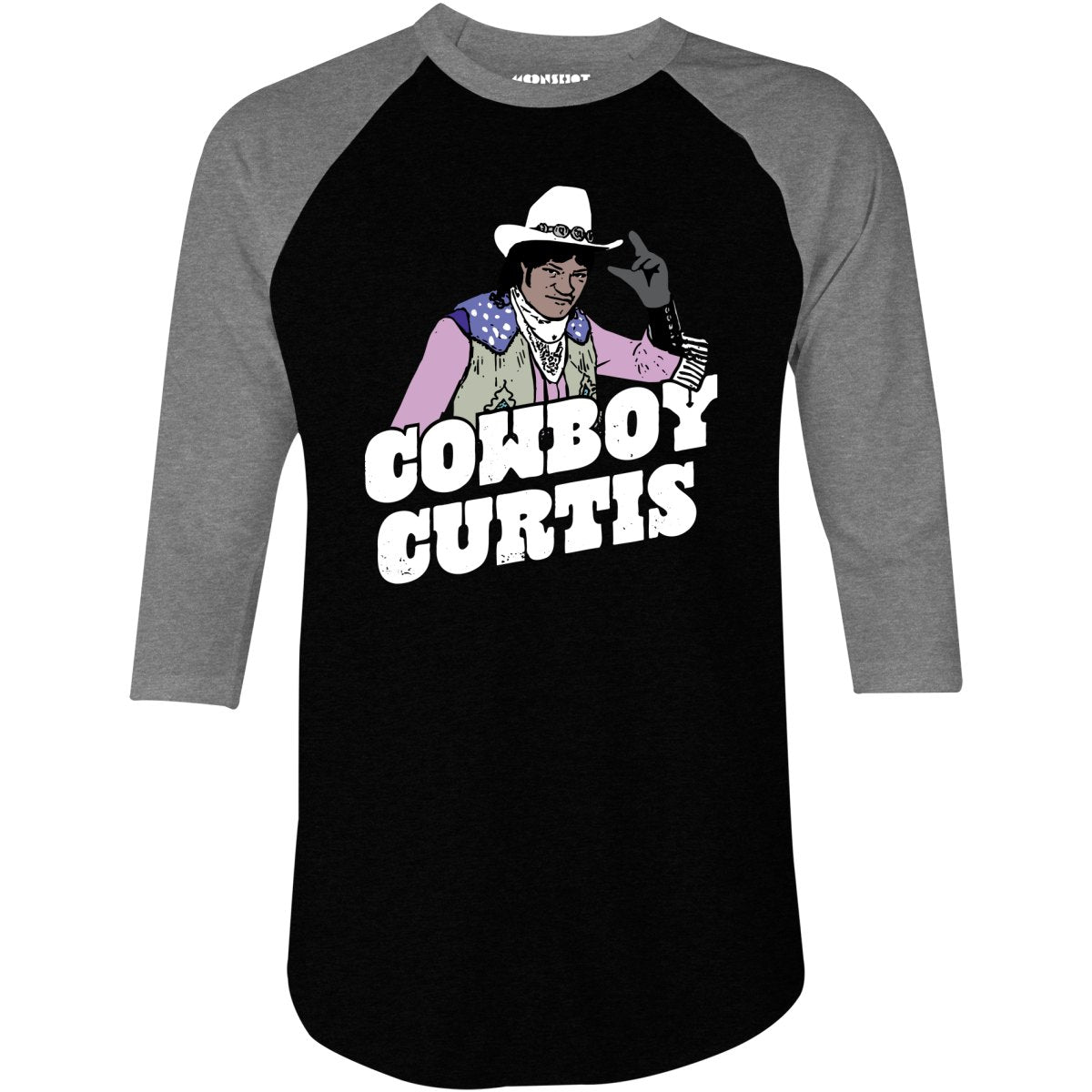 Cowboy Curtis - 3/4 Sleeve Raglan T-Shirt