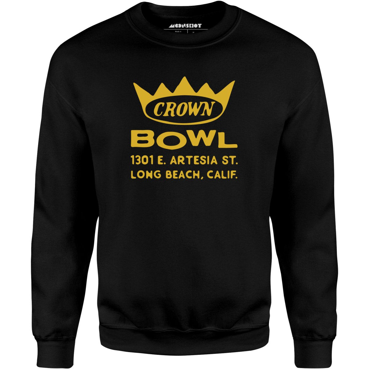 Crown Bowl - Long Beach, CA - Vintage Bowling Alley - Unisex Sweatshirt