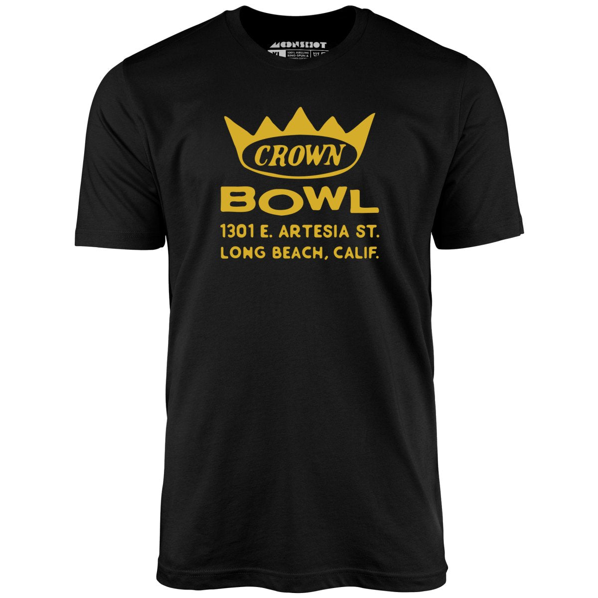 Crown Bowl - Long Beach, CA - Vintage Bowling Alley - Unisex T-Shirt