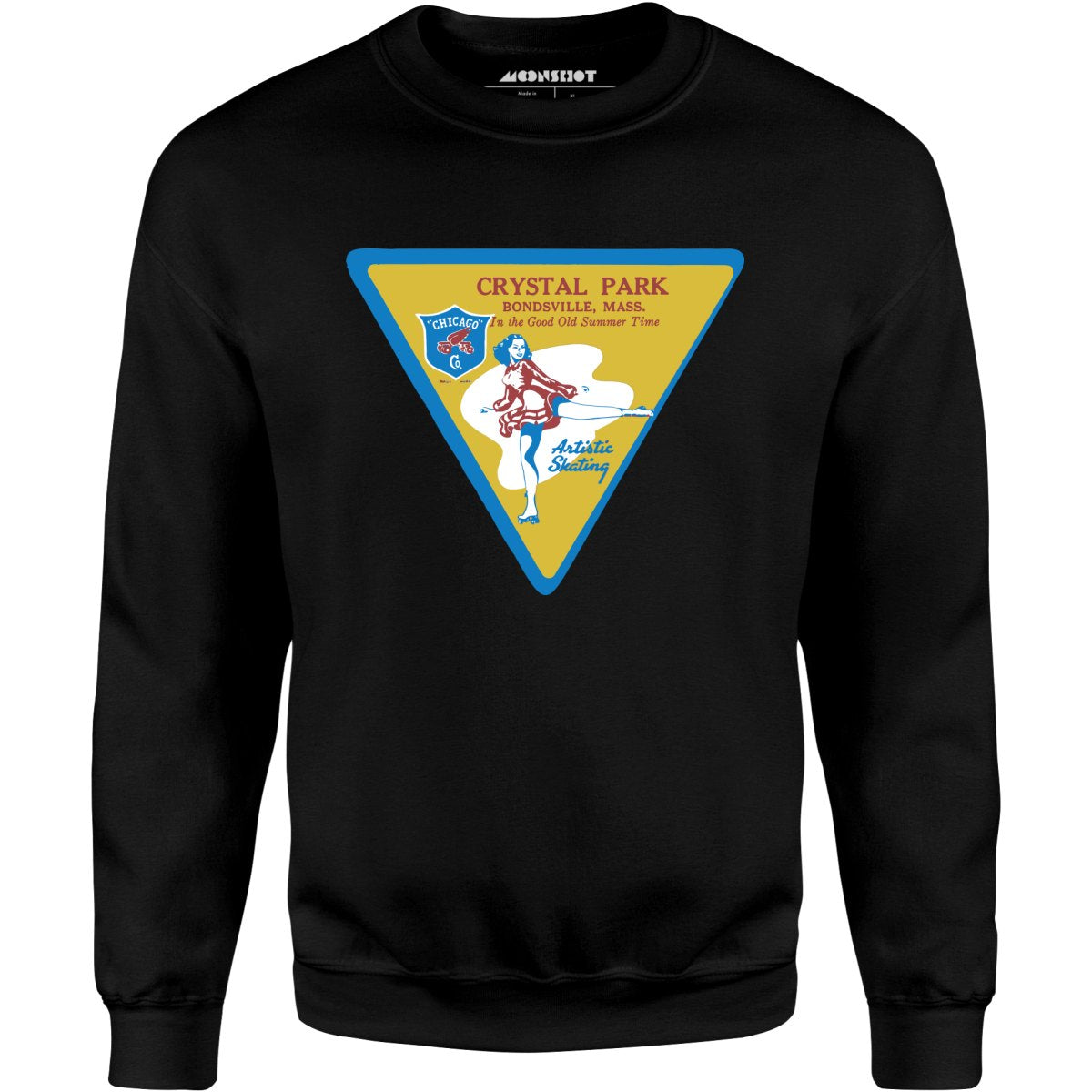 Crystal Park - Bondsville, MA - Vintage Roller Rink - Unisex Sweatshirt