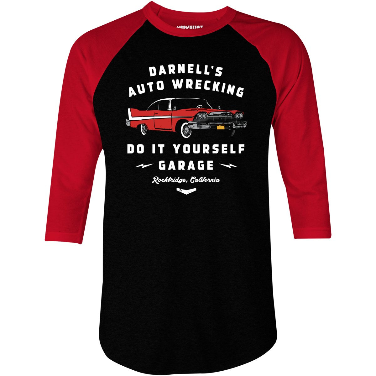 Darnell's Auto Wrecking - Do it Yourself Garage - 3/4 Sleeve Raglan T-Shirt