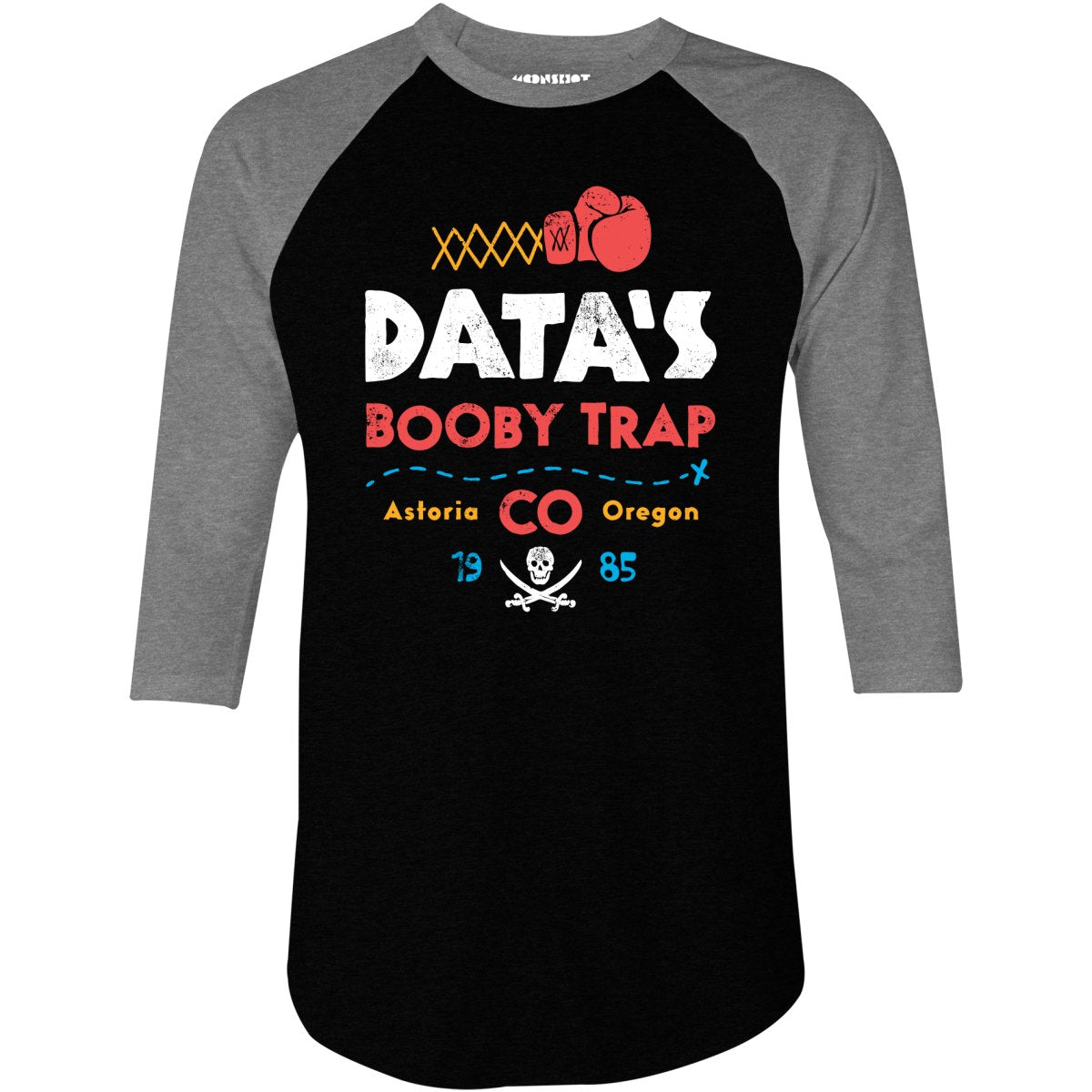 Data's Booby Trap Co. - 3/4 Sleeve Raglan T-Shirt