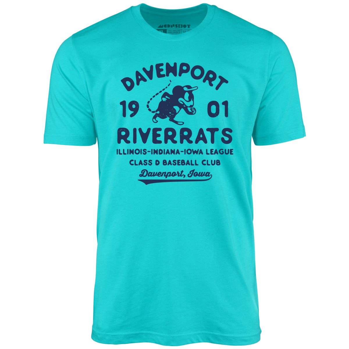 Davenport River Rats - Iowa - Vintage Defunct Baseball Teams - Unisex T ...