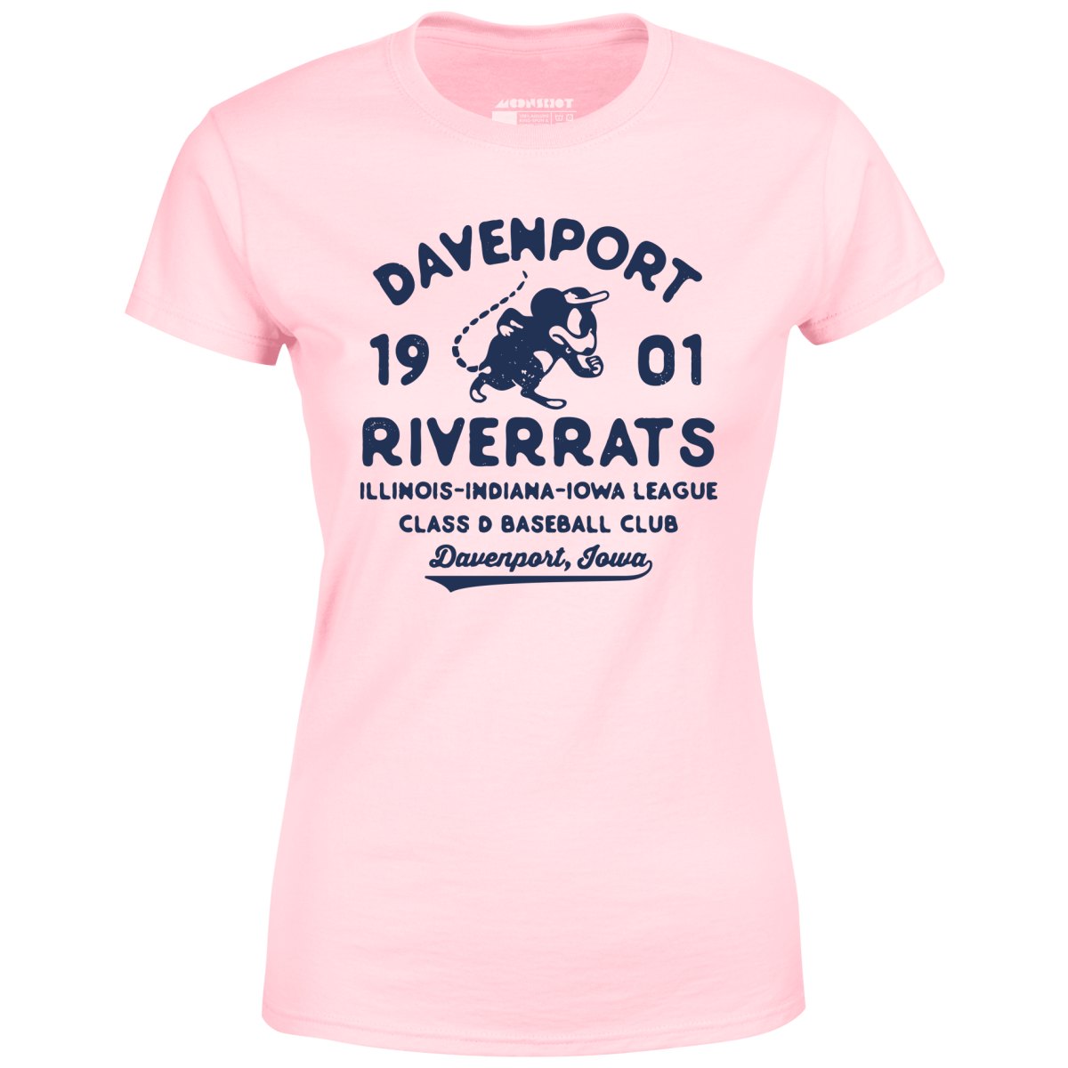 Davenport River Rats - Iowa - Vintage Defunct Baseball Teams - Women's T-Shirt