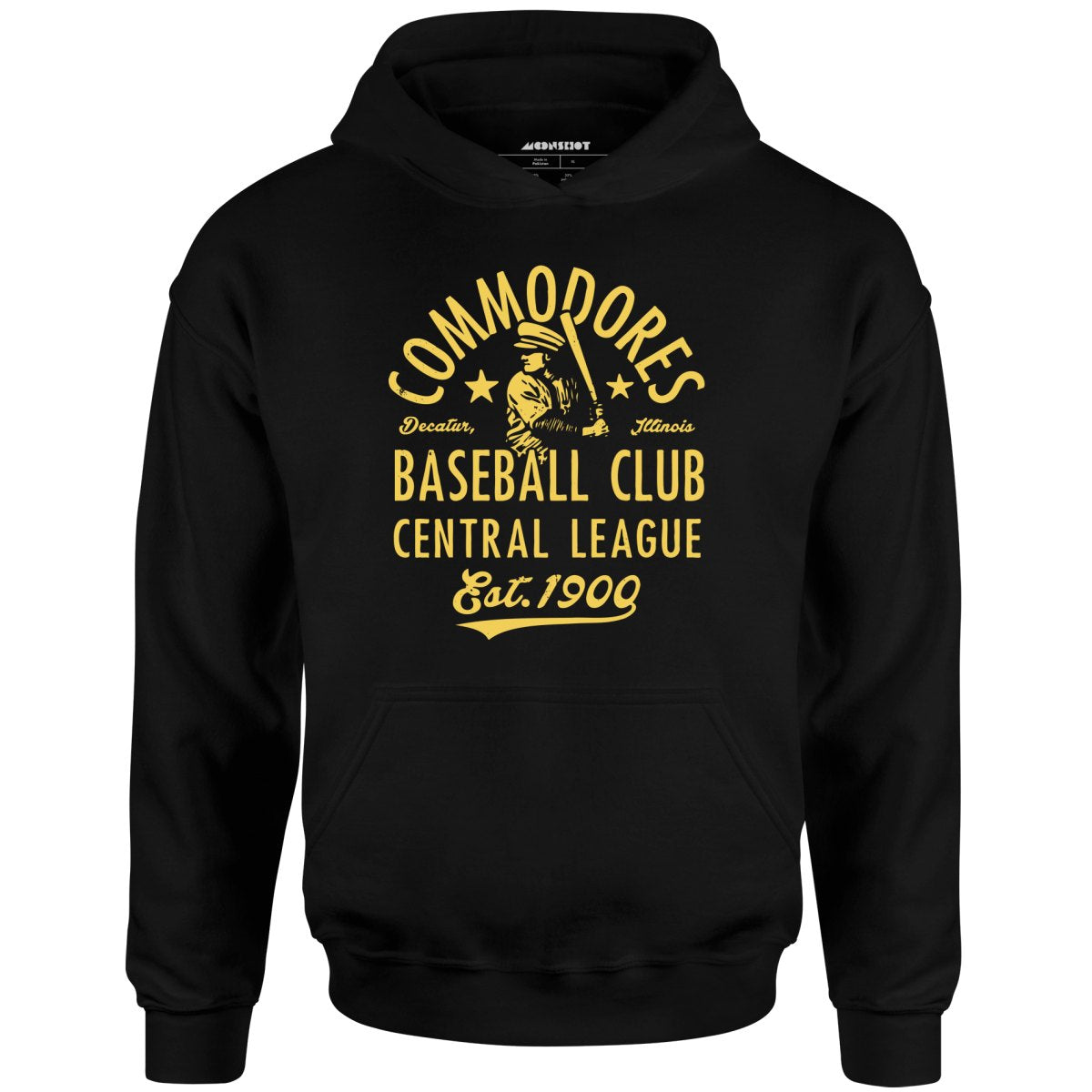 Decatur Commodores - Illinois - Vintage Defunct Baseball Teams - Unisex Hoodie