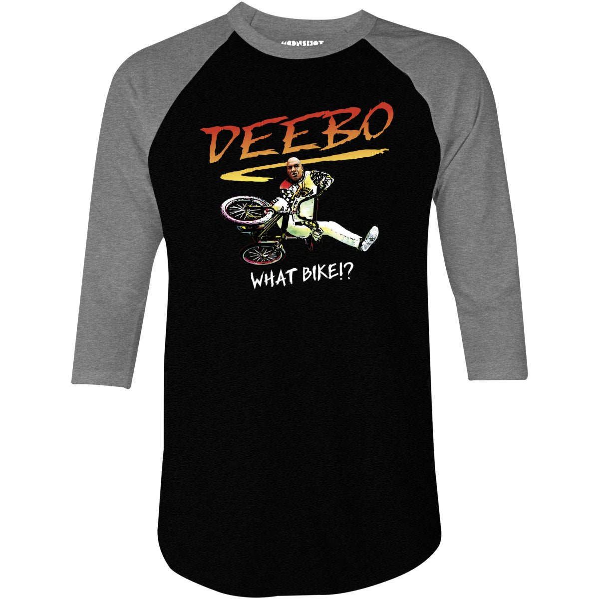 Deebo Rad BMX Bike Parody Mashup - 3/4 Sleeve Raglan T-Shirt