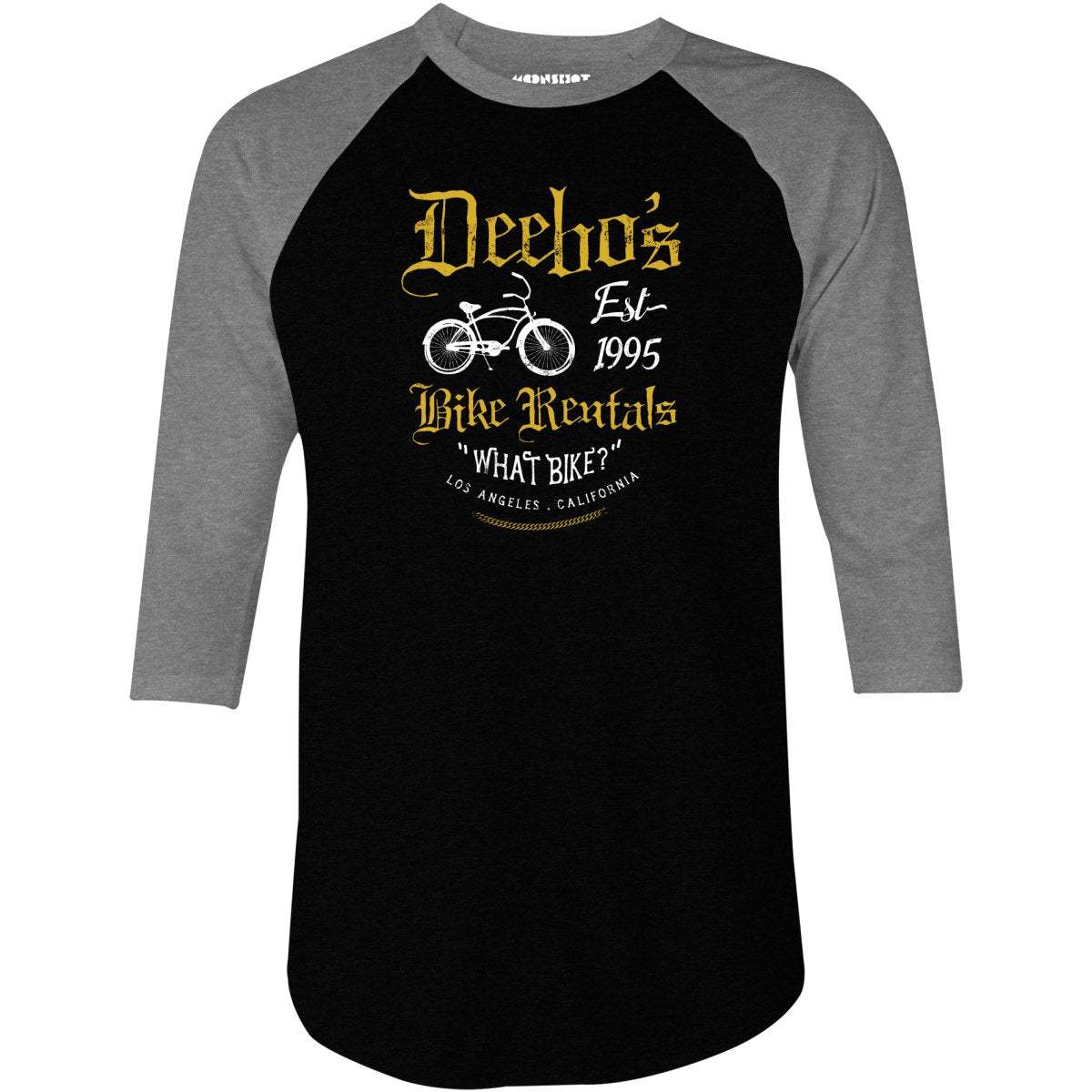 Deebo's Bike Rentals - 3/4 Sleeve Raglan T-Shirt