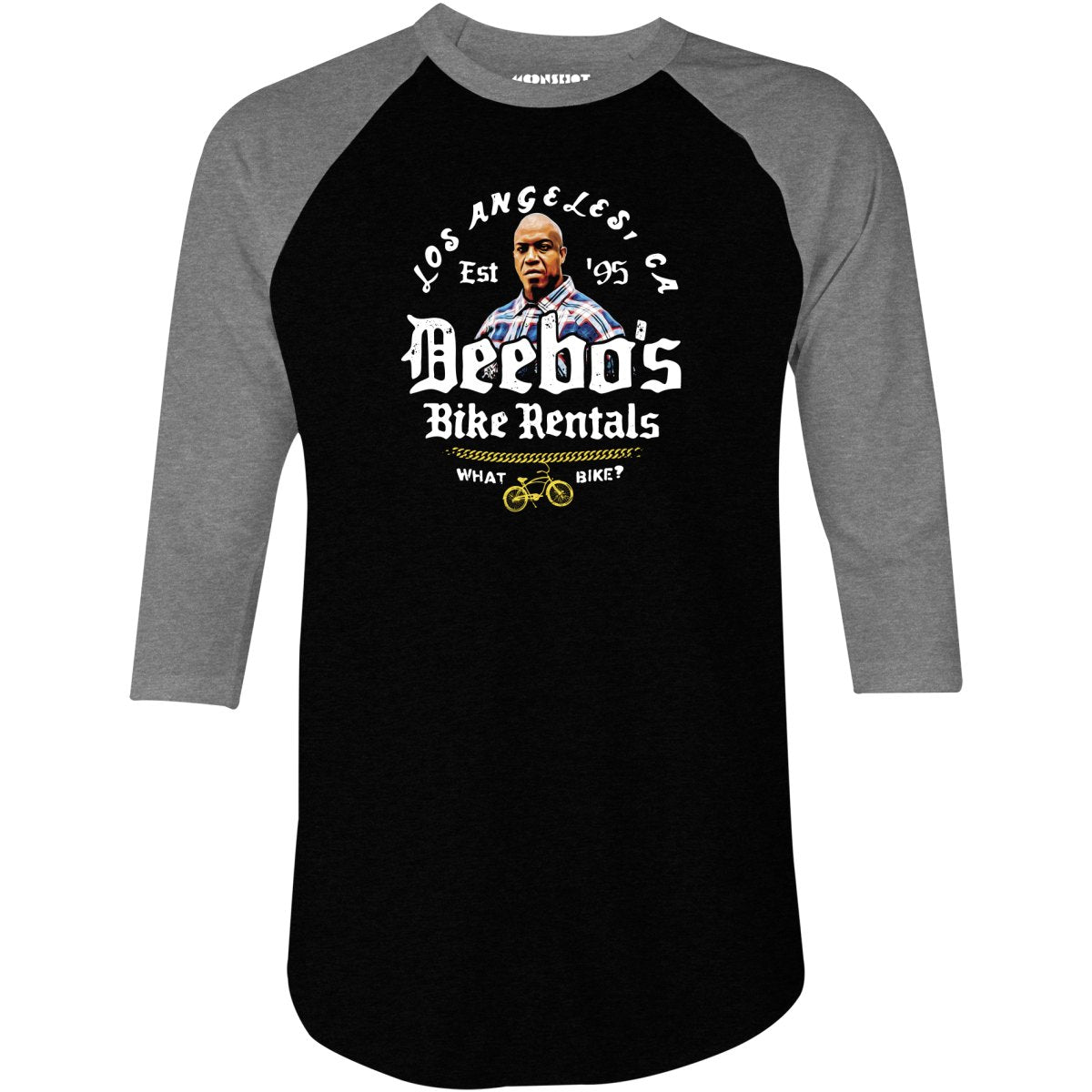 Deebo's Bike Rentals - What Bike? - 3/4 Sleeve Raglan T-Shirt