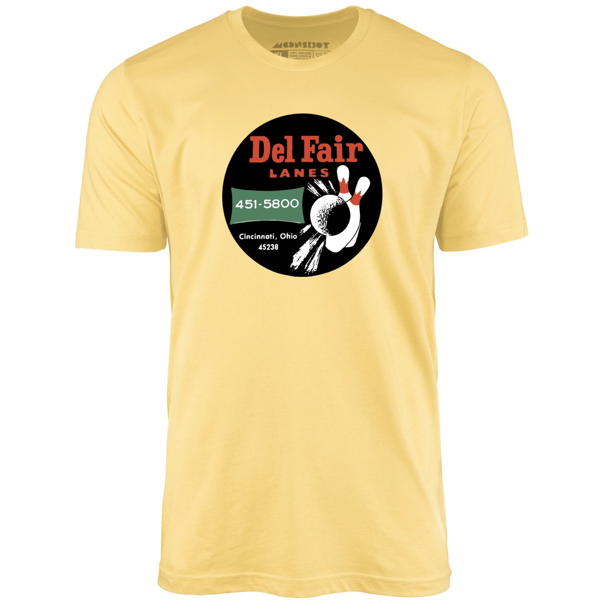 Del Fair Lanes - Cincinnati, OH - Vintage Bowling Alley - Unisex T-Shirt