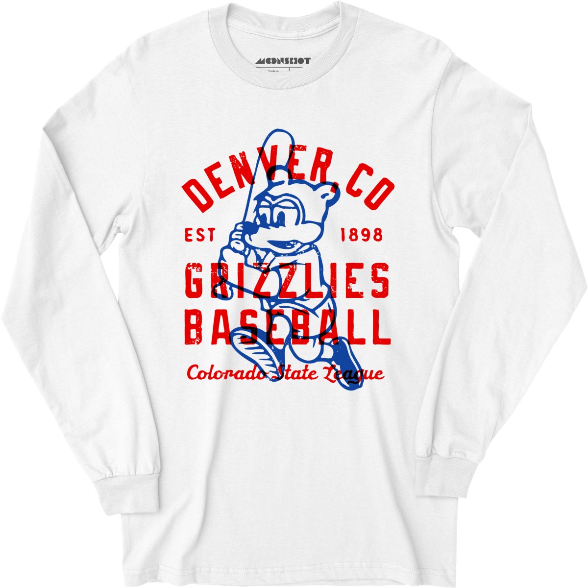 Denver Grizzlies - Colorado - Vintage Defunct Baseball Teams - Long Sleeve T-Shirt