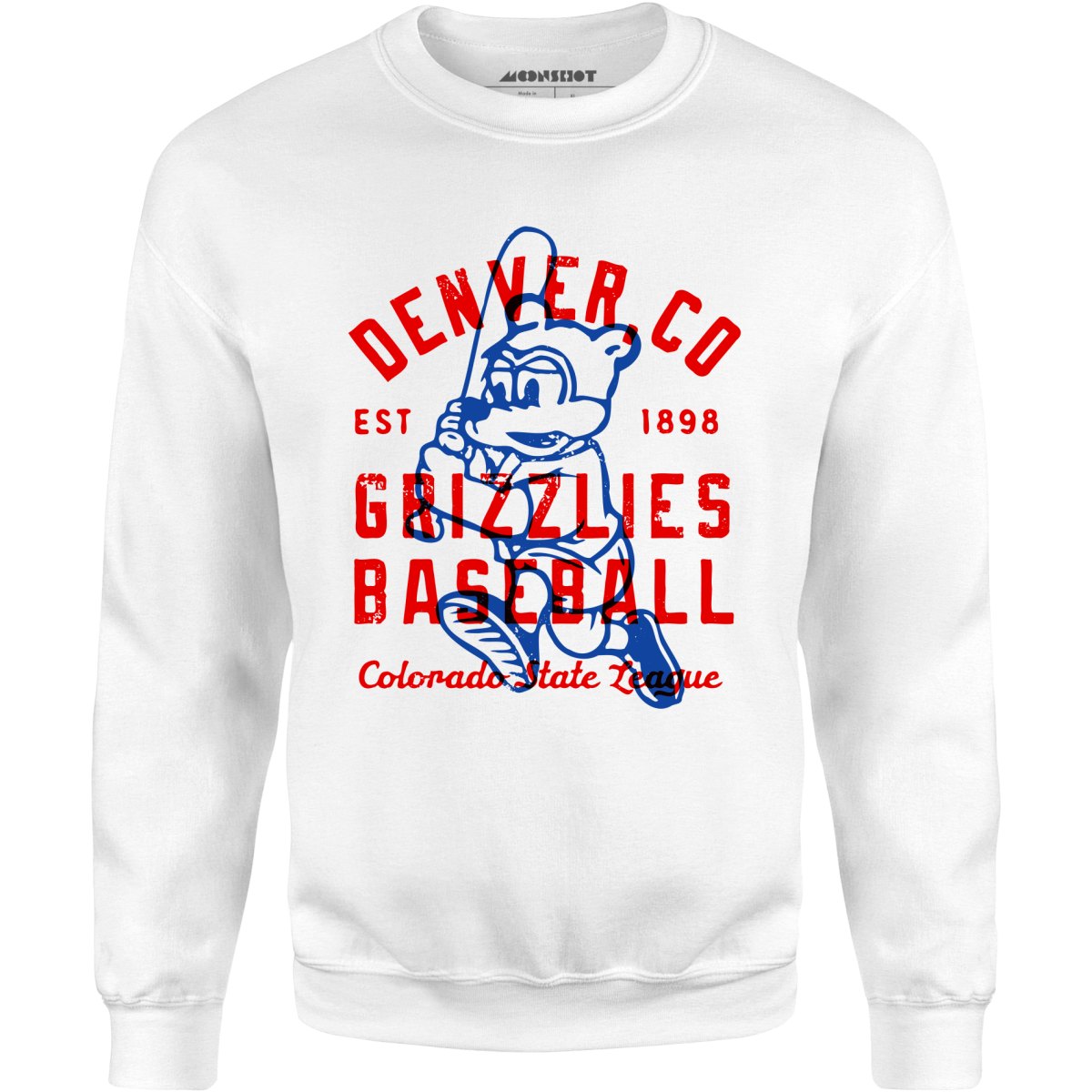 Denver Grizzlies - Colorado - Vintage Defunct Baseball Teams - Unisex Sweatshirt