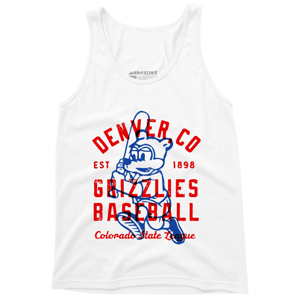 Denver Grizzlies - Colorado - Vintage Defunct Baseball Teams - Unisex Tank Top