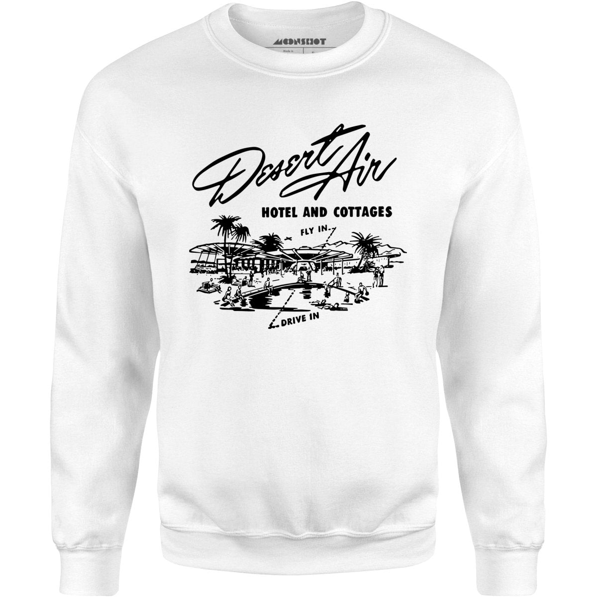 Desert Air Hotel & Cottages v2 - Vintage Palm Springs, CA - Unisex Sweatshirt