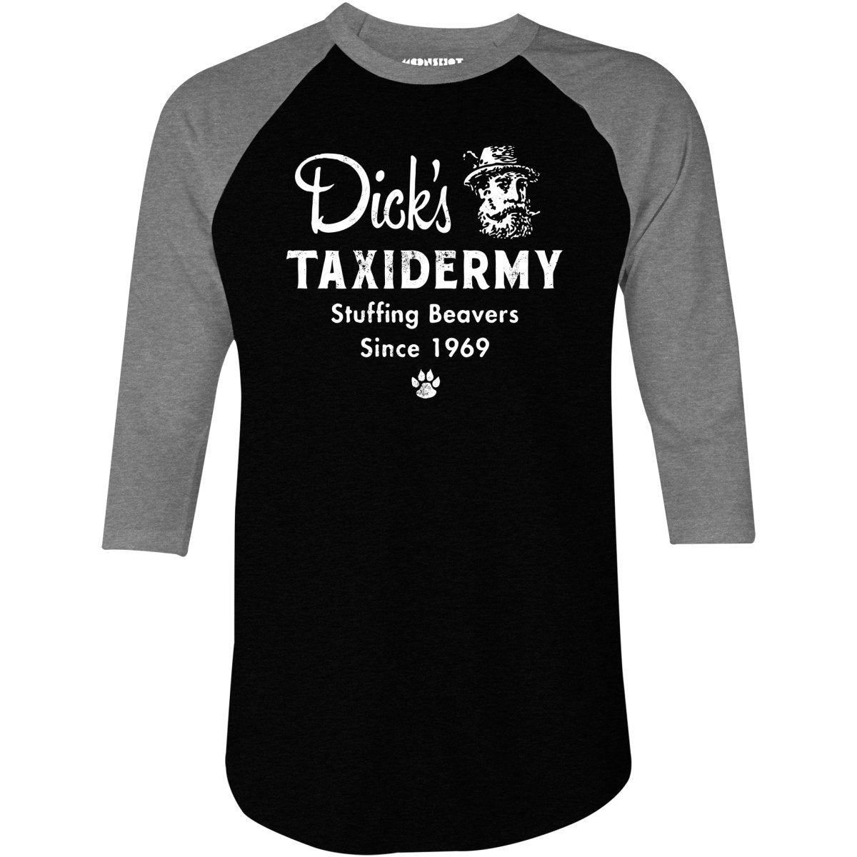 Dick's Taxidermy - 3/4 Sleeve Raglan T-Shirt