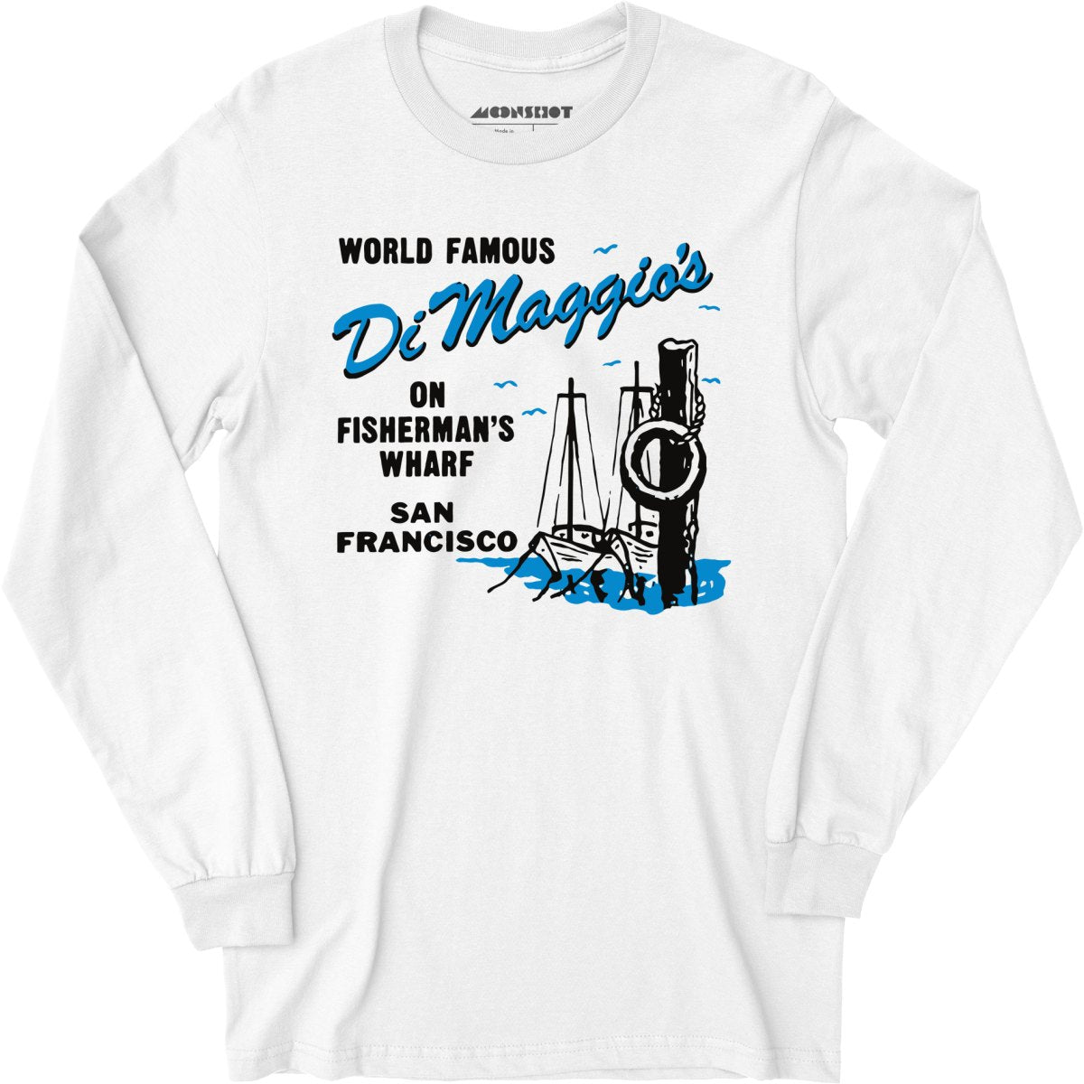 DiMaggio's - San Francisco, CA - Vintage Restaurant - Long Sleeve T-Shirt