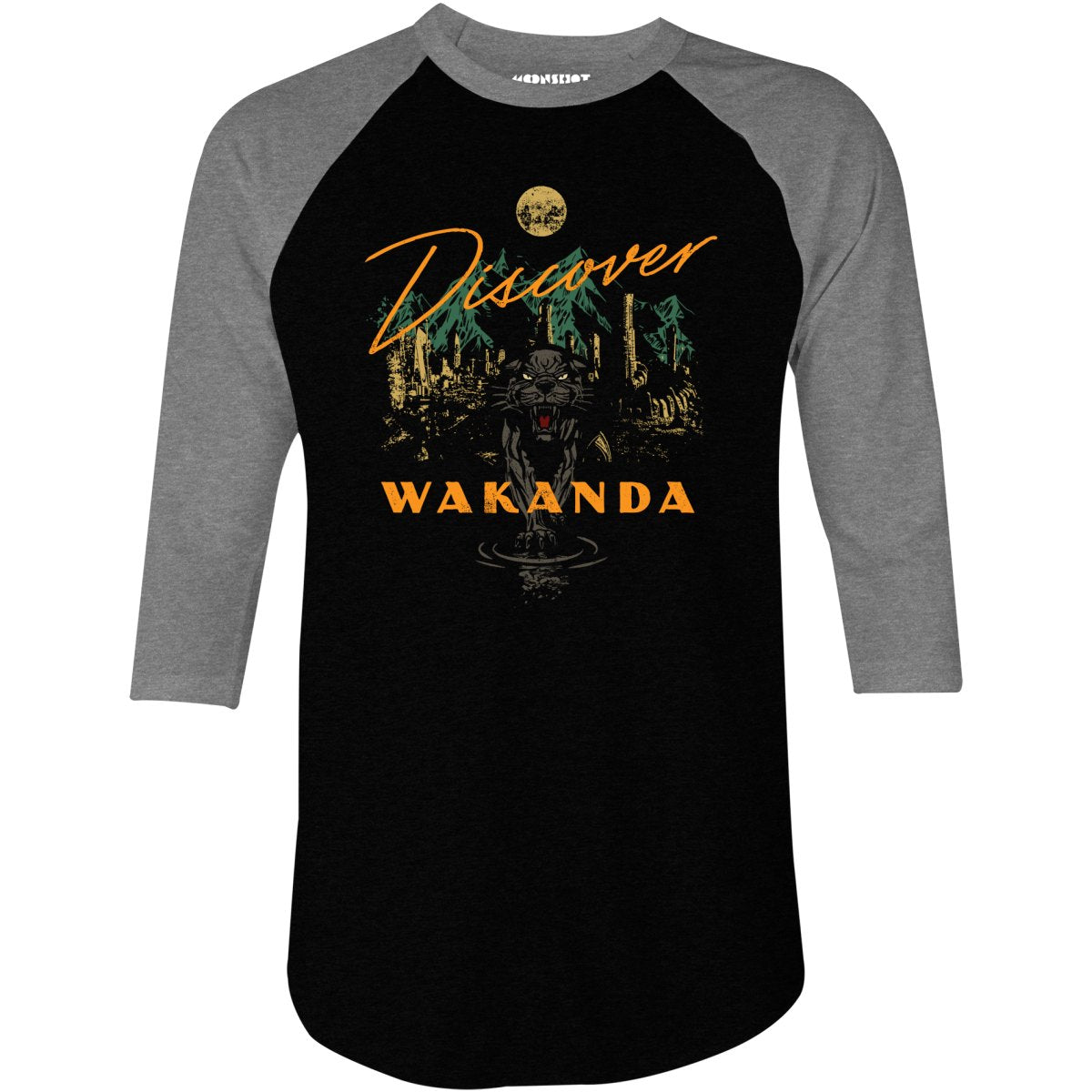 Discover Wakanda - 3/4 Sleeve Raglan T-Shirt
