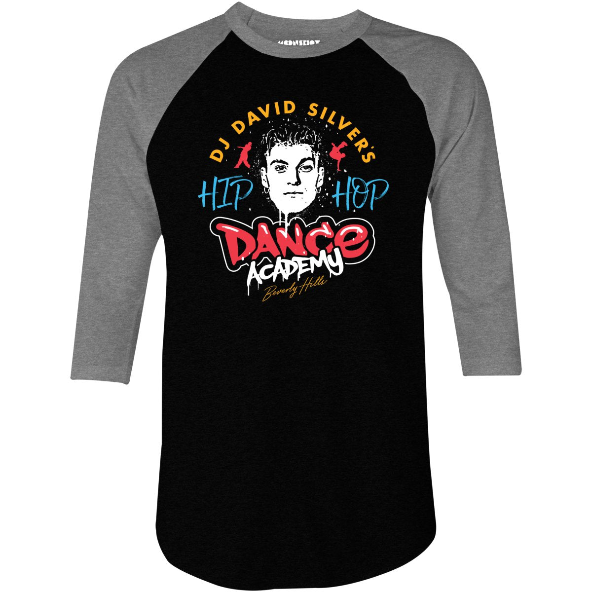 DJ David Silver's Hip Hop Dance Academy - 3/4 Sleeve Raglan T-Shirt
