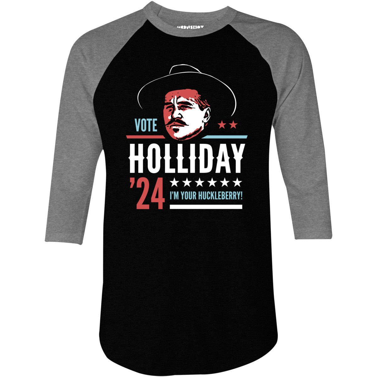 Doc Holliday 2024 - Phony Campaign - 3/4 Sleeve Raglan T-Shirt