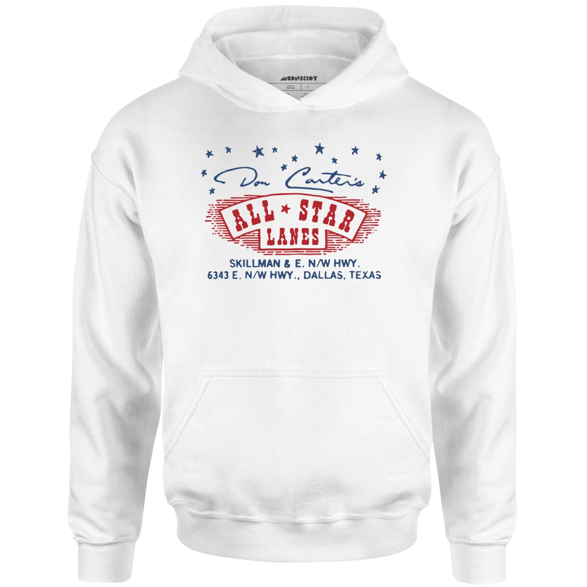 Don Carter's All Star Lanes - Dallas, TX - Vintage Bowling Alley - Unisex Hoodie