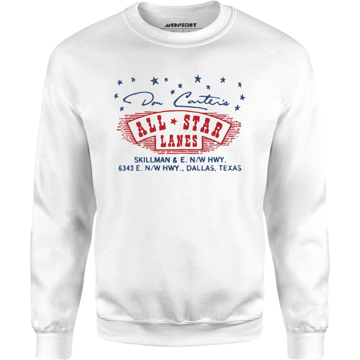 Don Carter's All Star Lanes - Dallas, TX - Vintage Bowling Alley - Unisex Sweatshirt