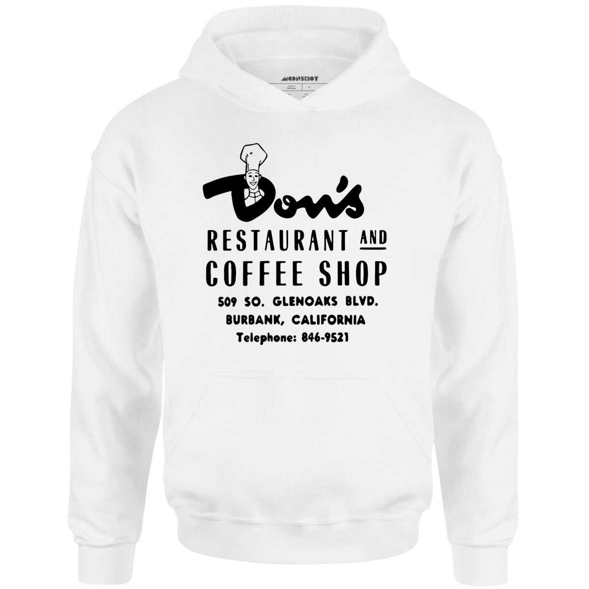 Don's Restaurant & Coffee Shop - Burbank, CA - Vintage Restaurant - Unisex Hoodie