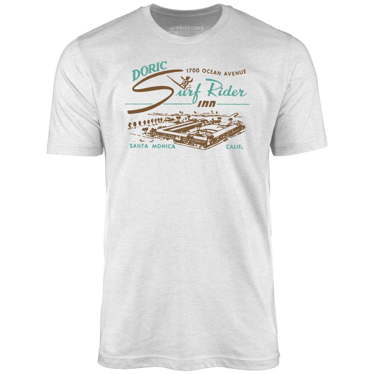 Doric Surf Rider Inn - Santa Monica, CA - Vintage Hotel - Unisex T-Shirt