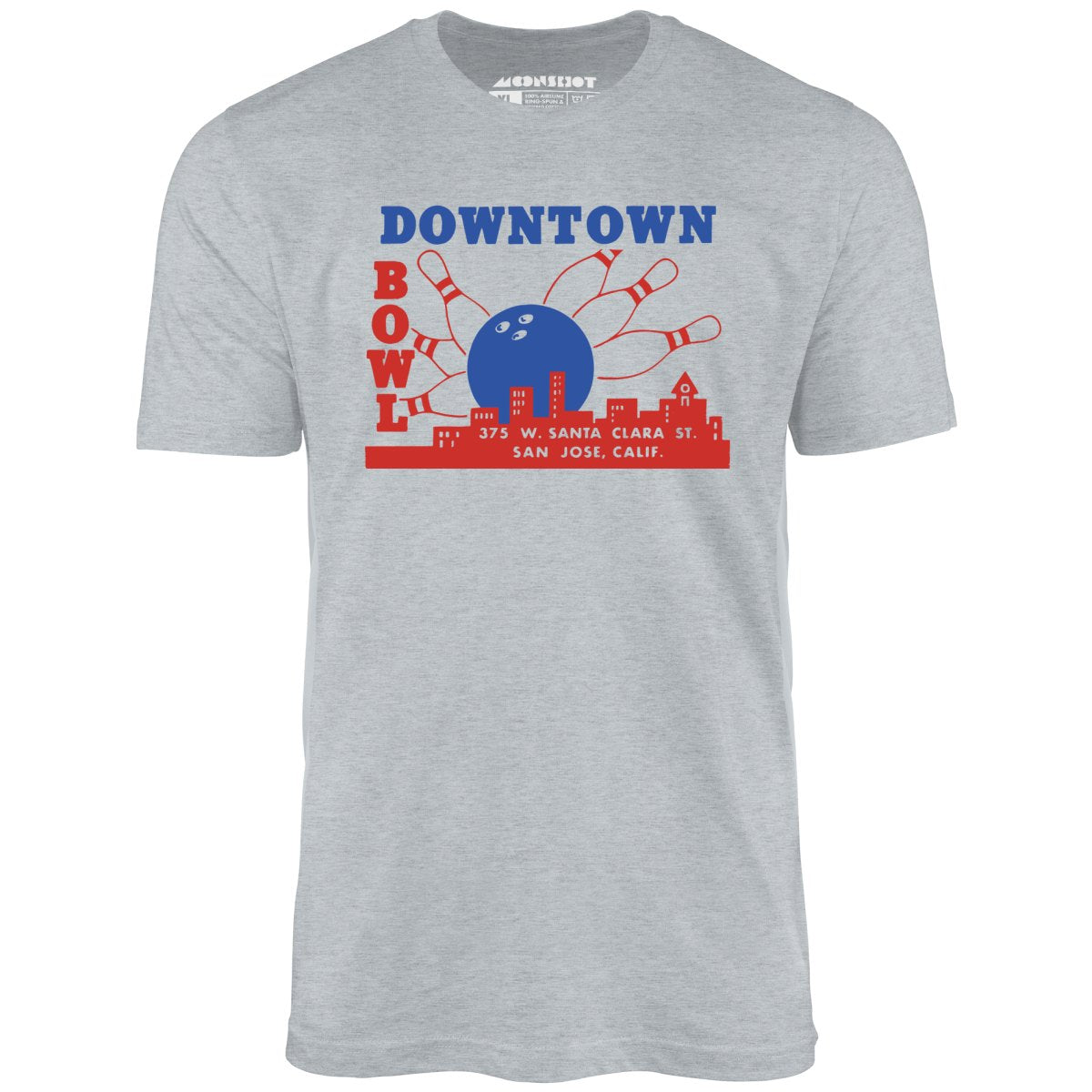 Downtown Bowl - San Jose, CA - Vintage Bowling Alley - Unisex T-Shirt