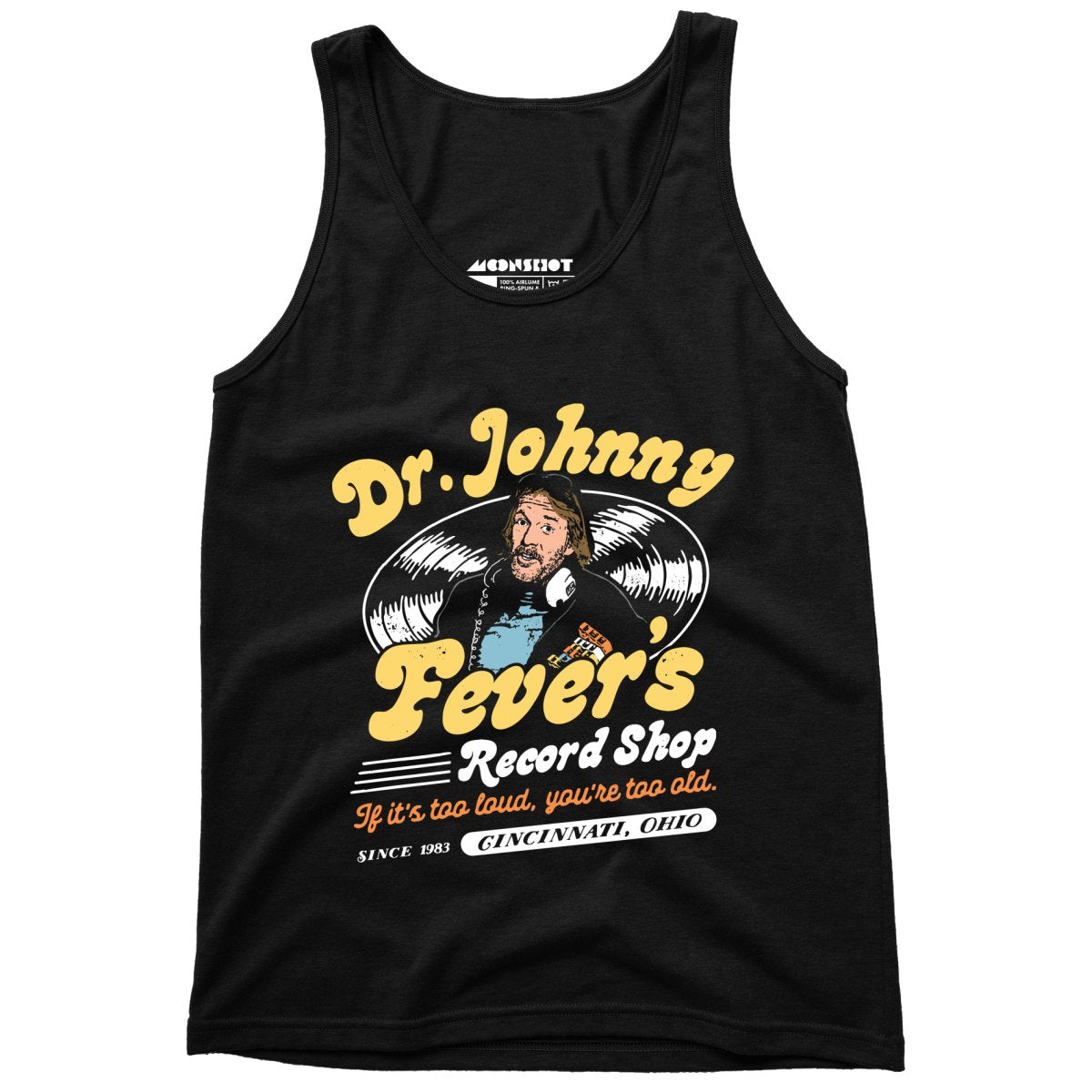 Dr. Johnny Fever's Record Shop - Unisex Tank Top