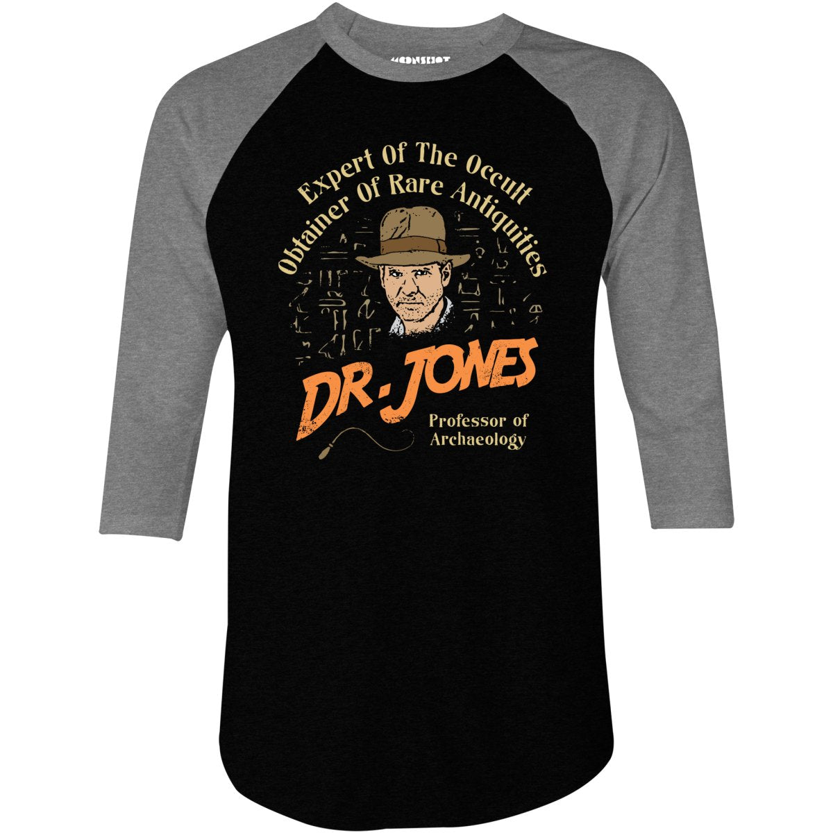 Dr. Jones Professor of Archaeology - 3/4 Sleeve Raglan T-Shirt