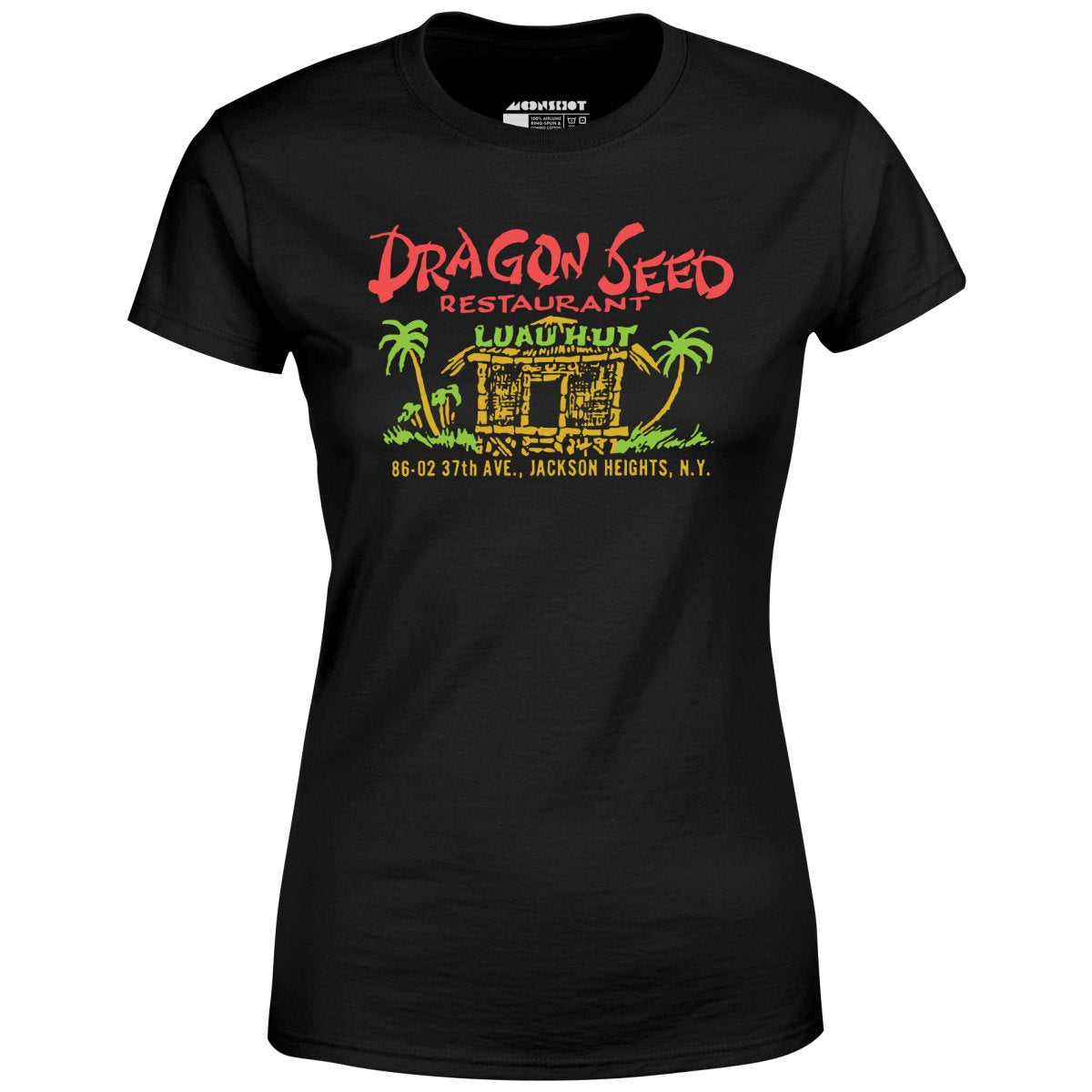 Dragon Seed Luau Hut - Jackson Heights, NY - Vintage Tiki Bar - Women's T-Shirt