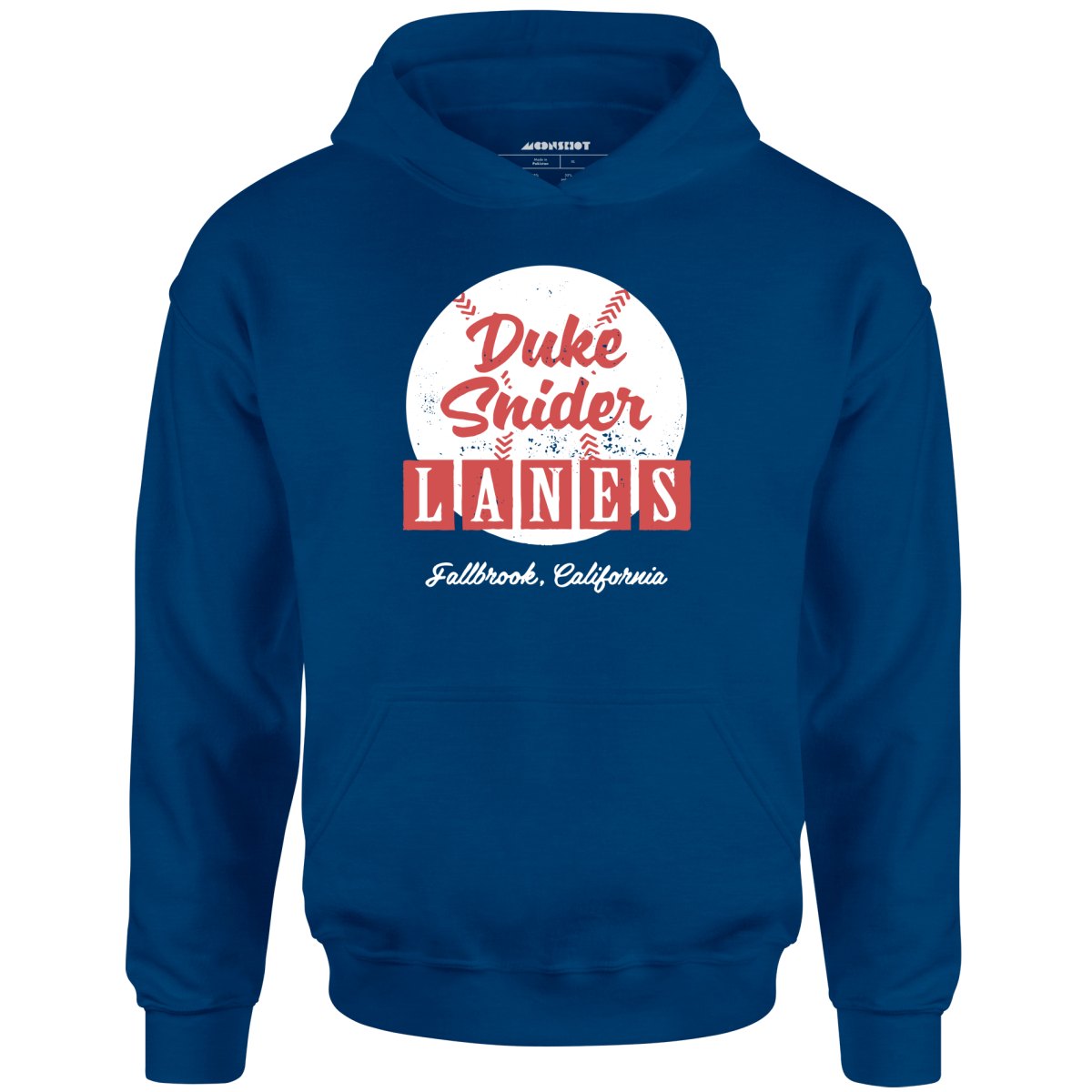 Duke Snider Lanes - Fallbrook, CA - Vintage Bowling Alley - Unisex Hoodie