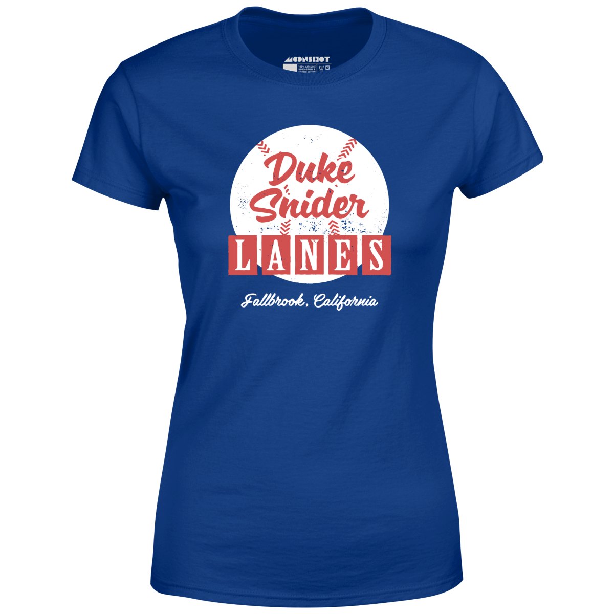 Duke Snider Lanes - Fallbrook, CA - Vintage Bowling Alley - Women's T-Shirt