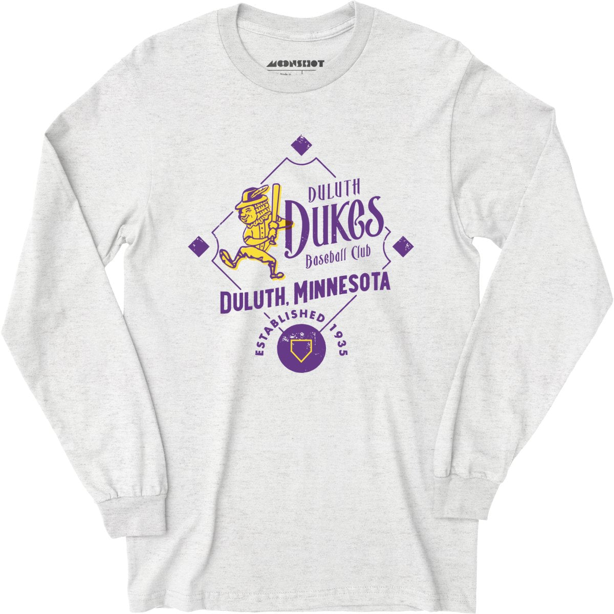 Duluth Dukes - Minnesota - Vintage Defunct Baseball Teams - Long Sleeve T-Shirt