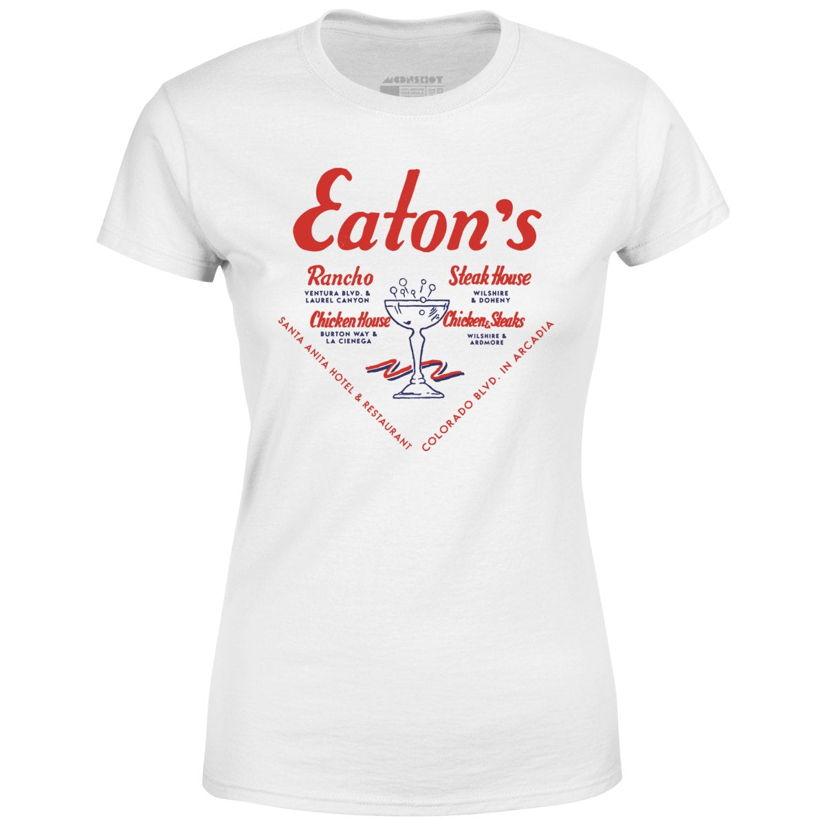Eaton's Restaurants - Los Angeles, CA - Vintage Restaurant - Women's T-Shirt