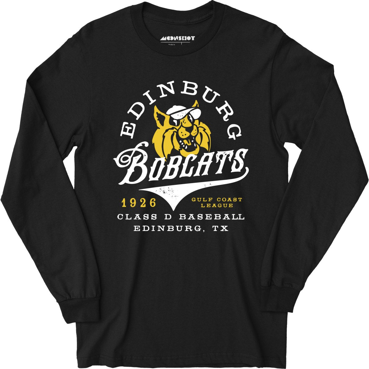Edinburg Bobcats - Texas - Vintage Defunct Baseball Teams - Long Sleeve T-Shirt