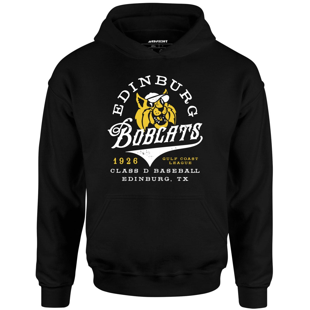 Edinburg Bobcats - Texas - Vintage Defunct Baseball Teams - Unisex Hoodie