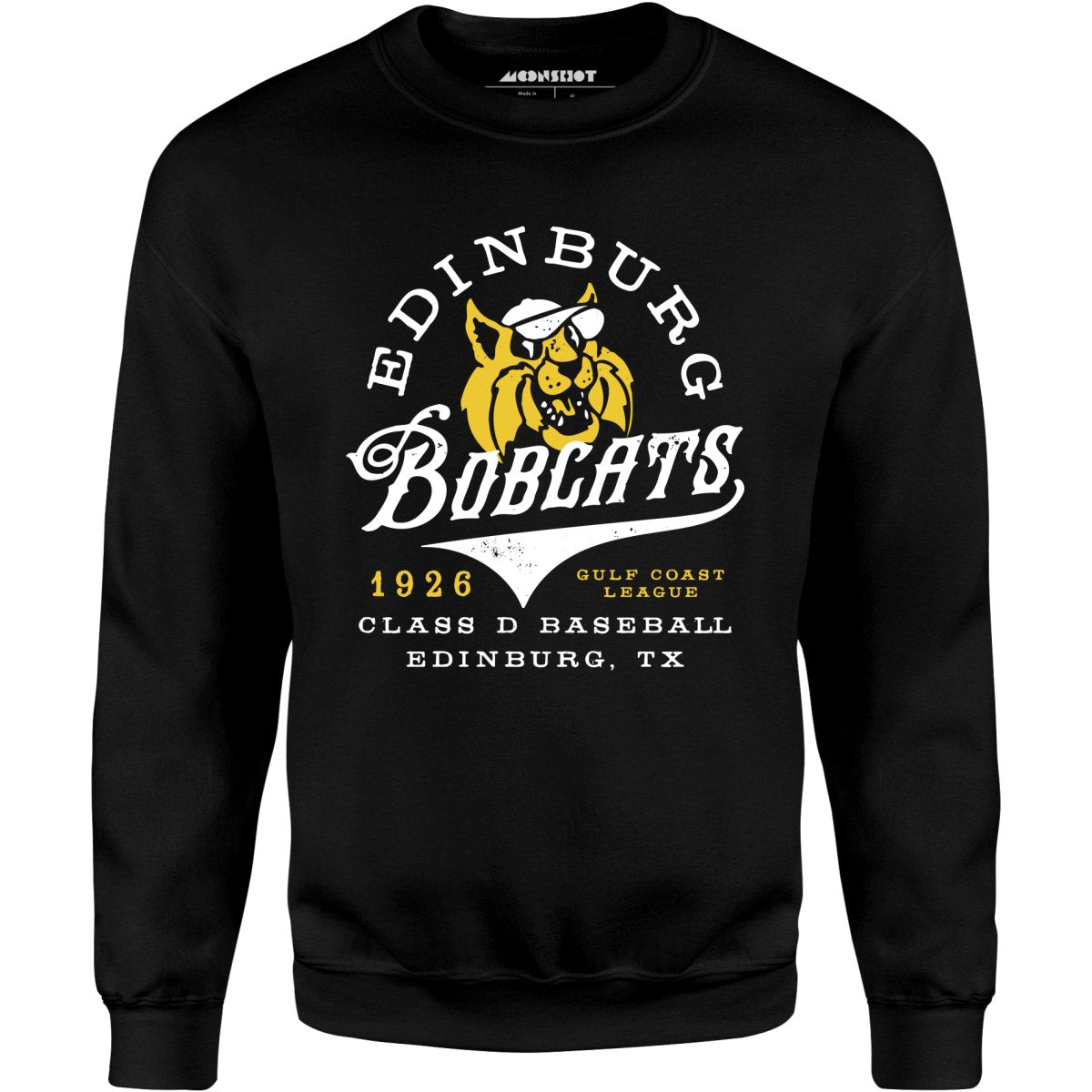 Edinburg Bobcats - Texas - Vintage Defunct Baseball Teams - Unisex Sweatshirt