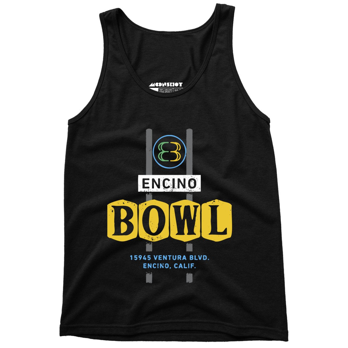 Encino Bowl - Encino, CA - Vintage Bowling Alley - Unisex Tank Top