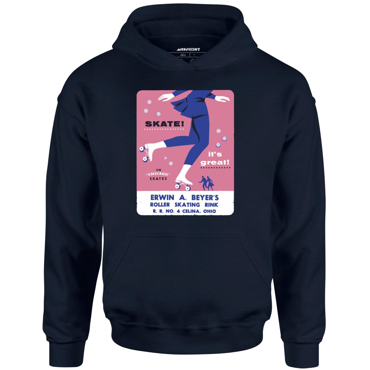 Erwin A. Beyer's - Celina, OH - Vintage Roller Rink - Unisex Hoodie