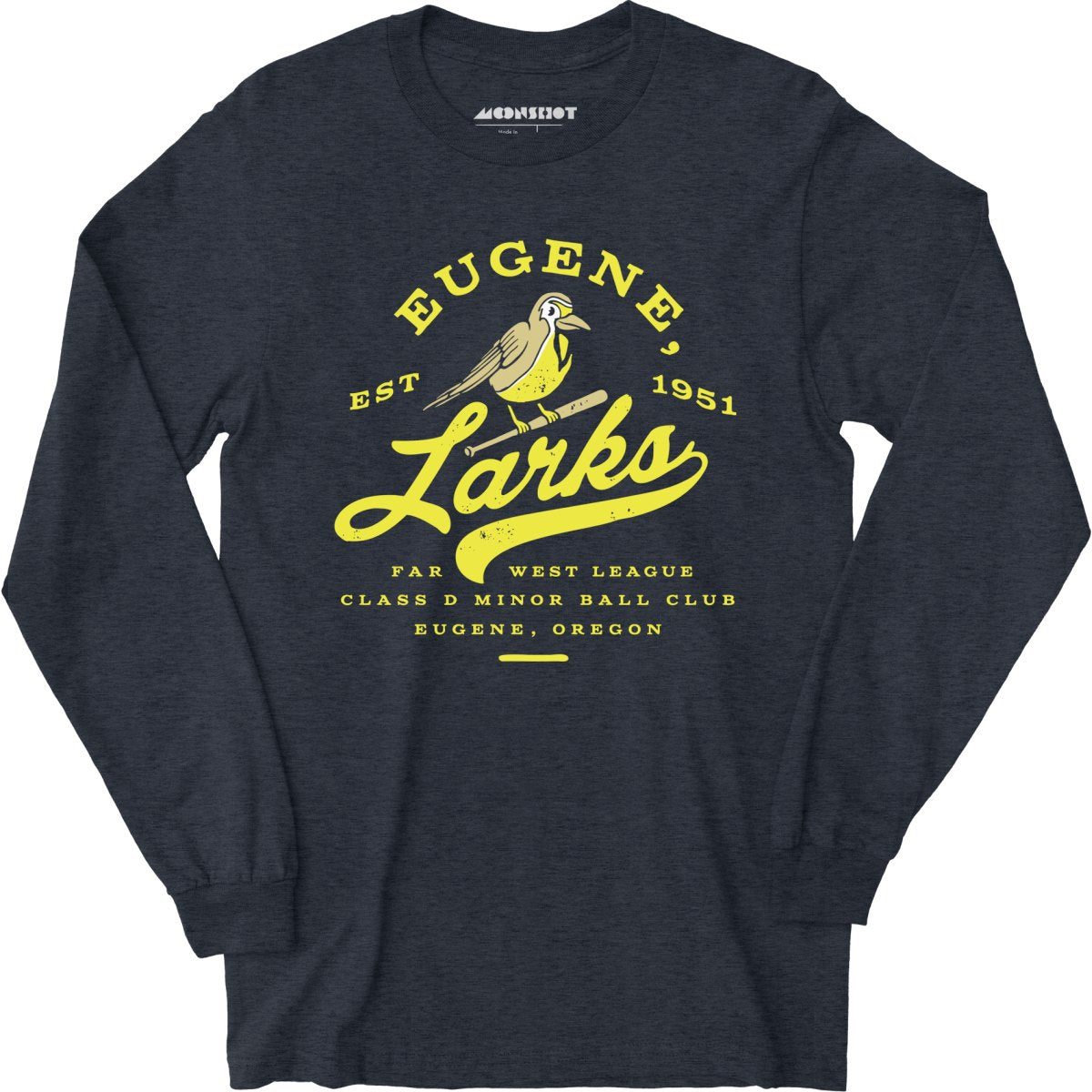 Eugene Larks - Oregon - Vintage Defunct Baseball Teams - Long Sleeve T-Shirt