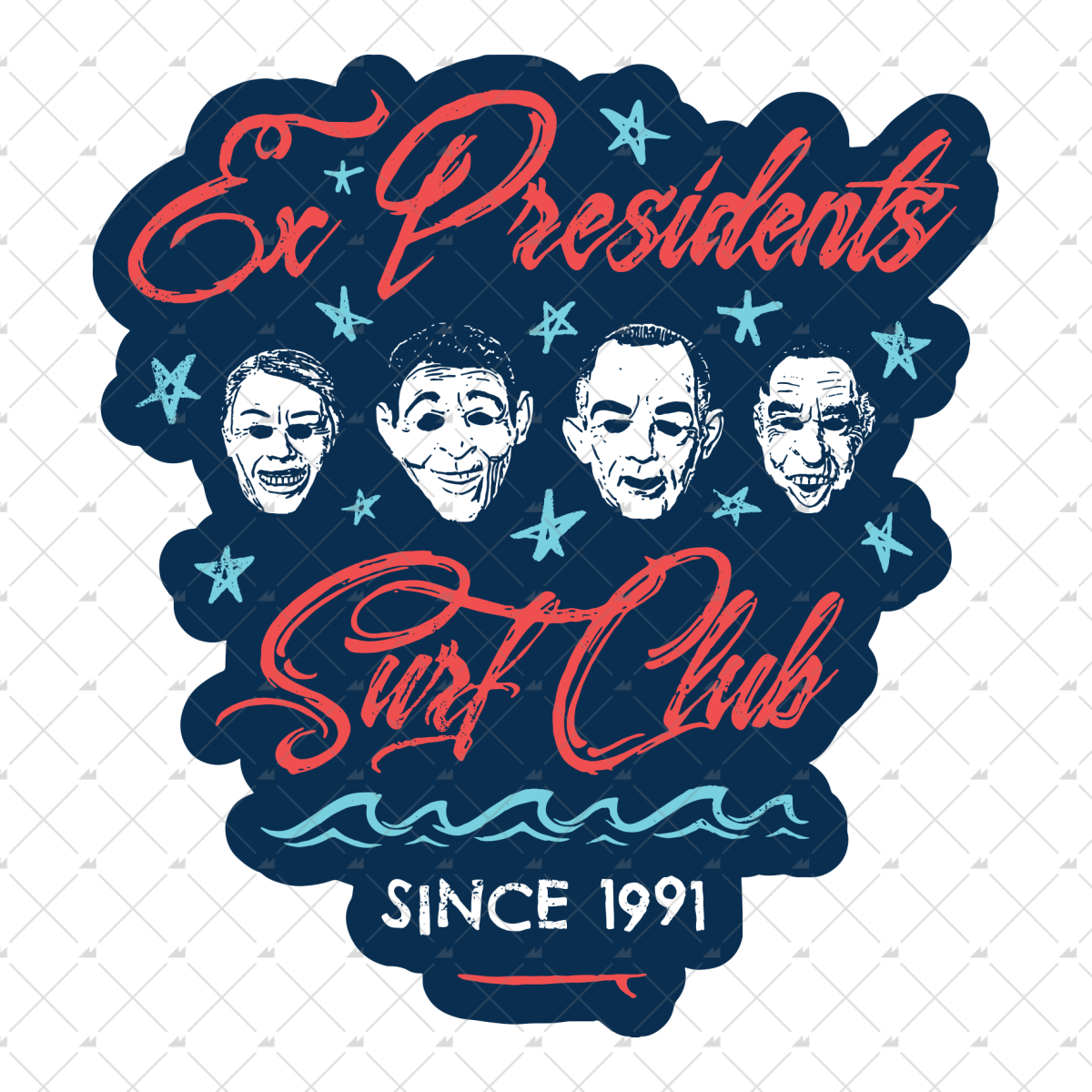 Ex Presidents Surf Club - Sticker