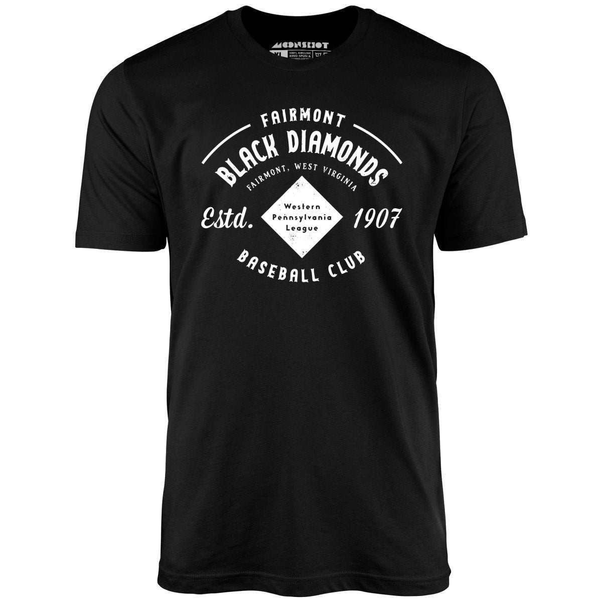 Fairmont Black Diamonds - West Virginia - Vintage Defunct Baseball Teams - Unisex T-Shirt